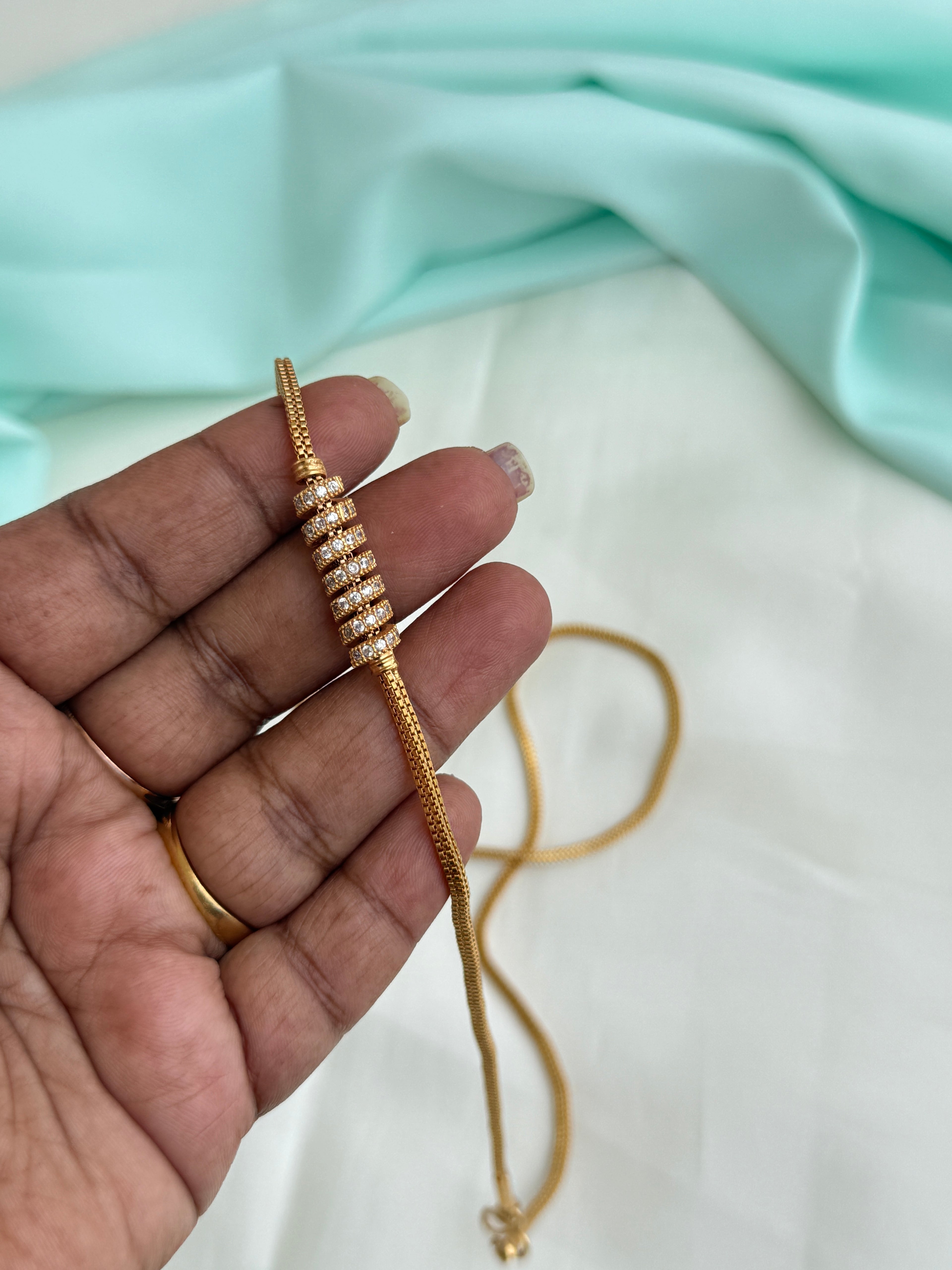 Ph416 panchaloham polished 25inches thali chains