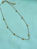 Dc080 anti tarnish hearts 18inches adjustable daily wear chain