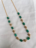 18inches Green beads with antique ball BB5177