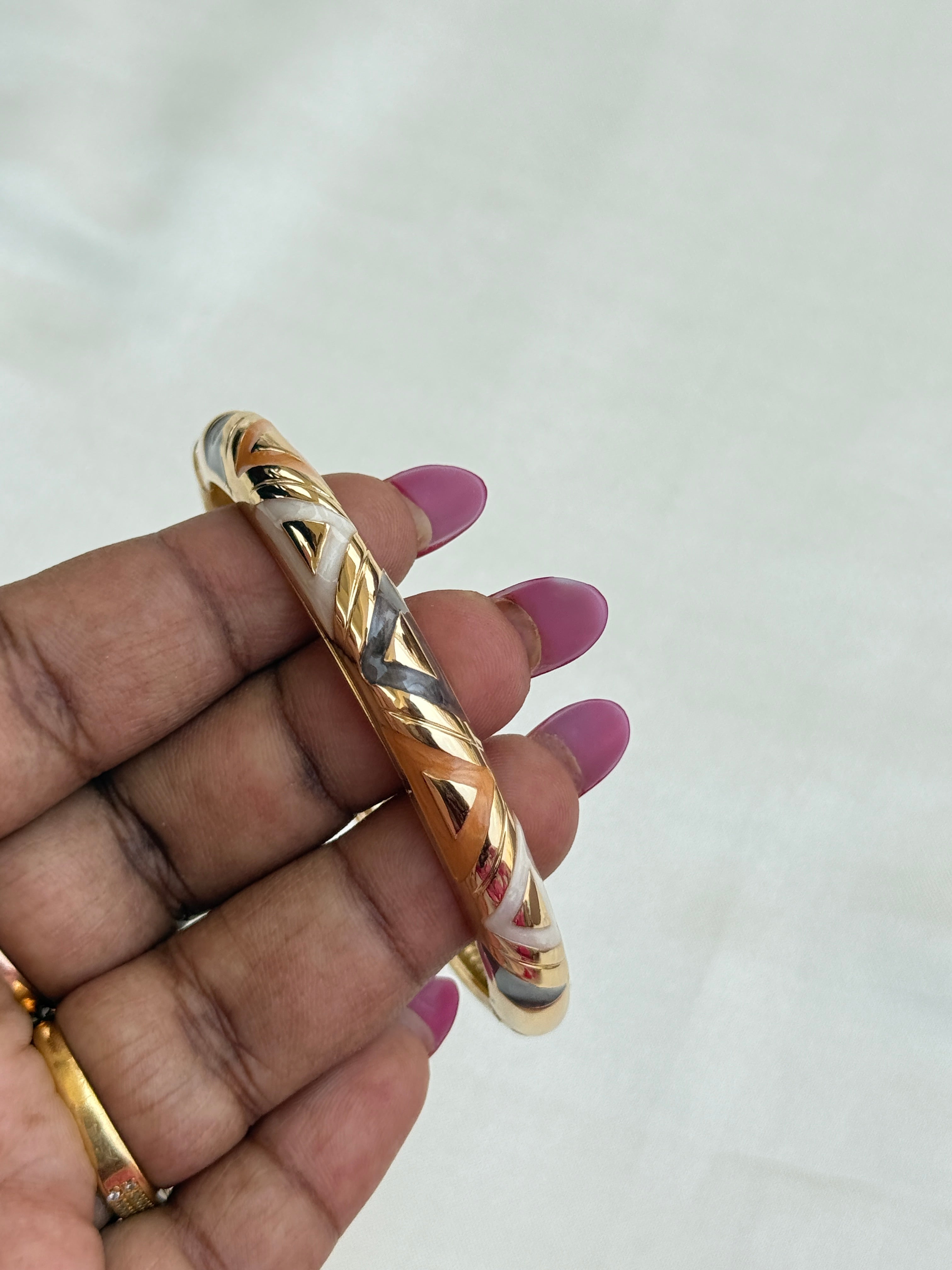 Ab086 anti tarnish openable kada bangle suits for 2.6 and 2.8 size