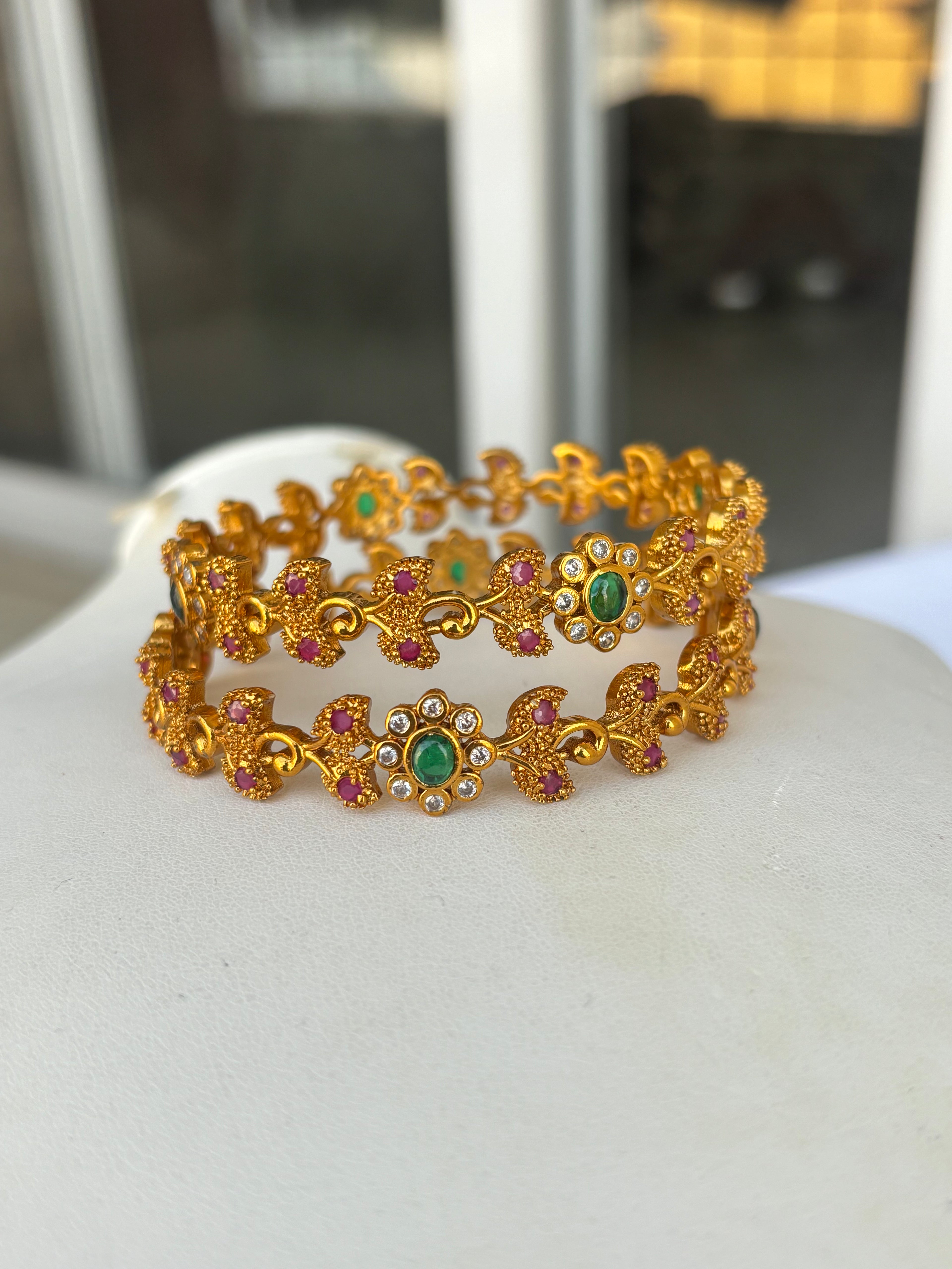 Matt finish multi bangles