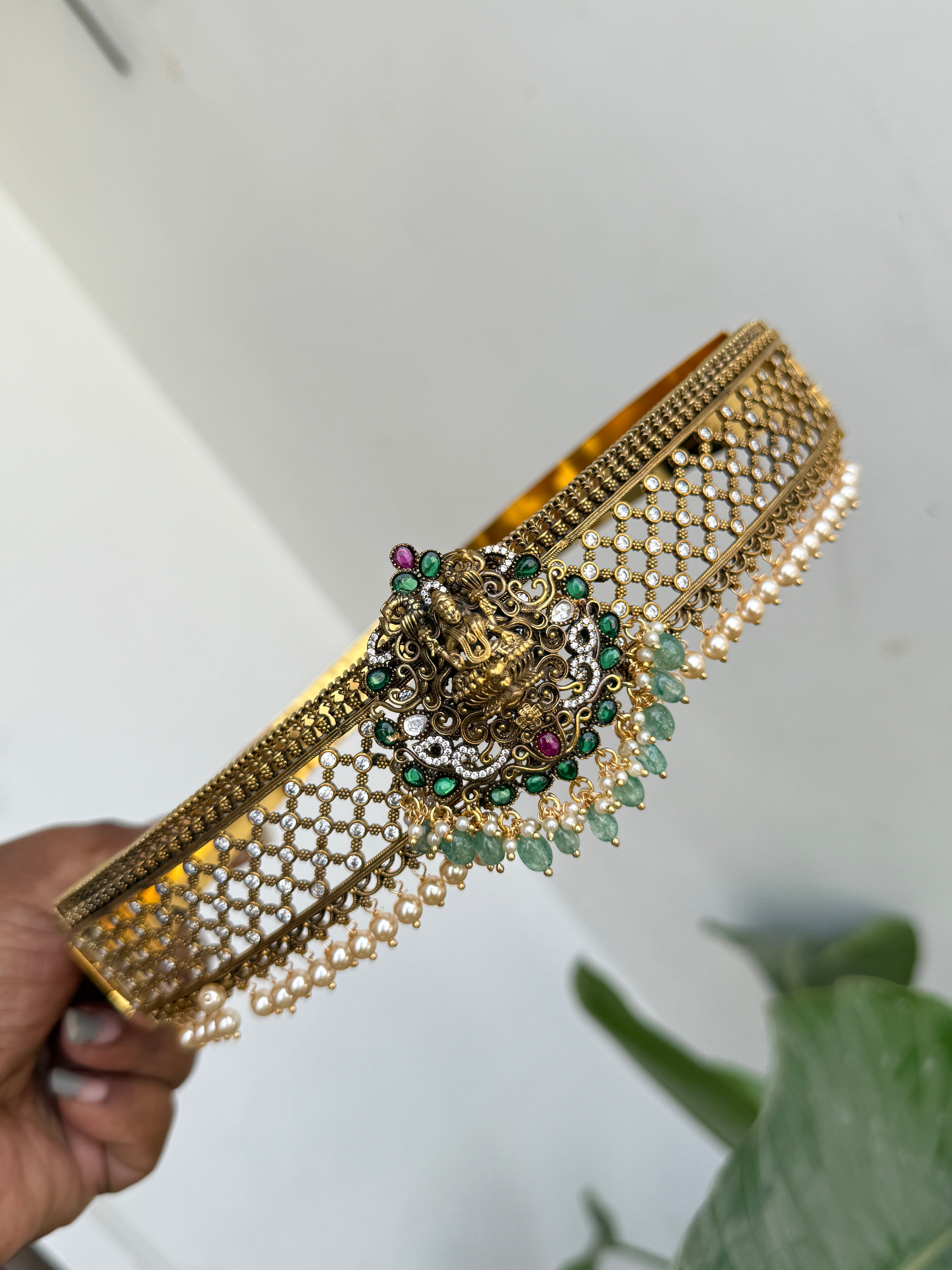 Hb549 kemp moissanite Lakshmi devi kids hipbelt