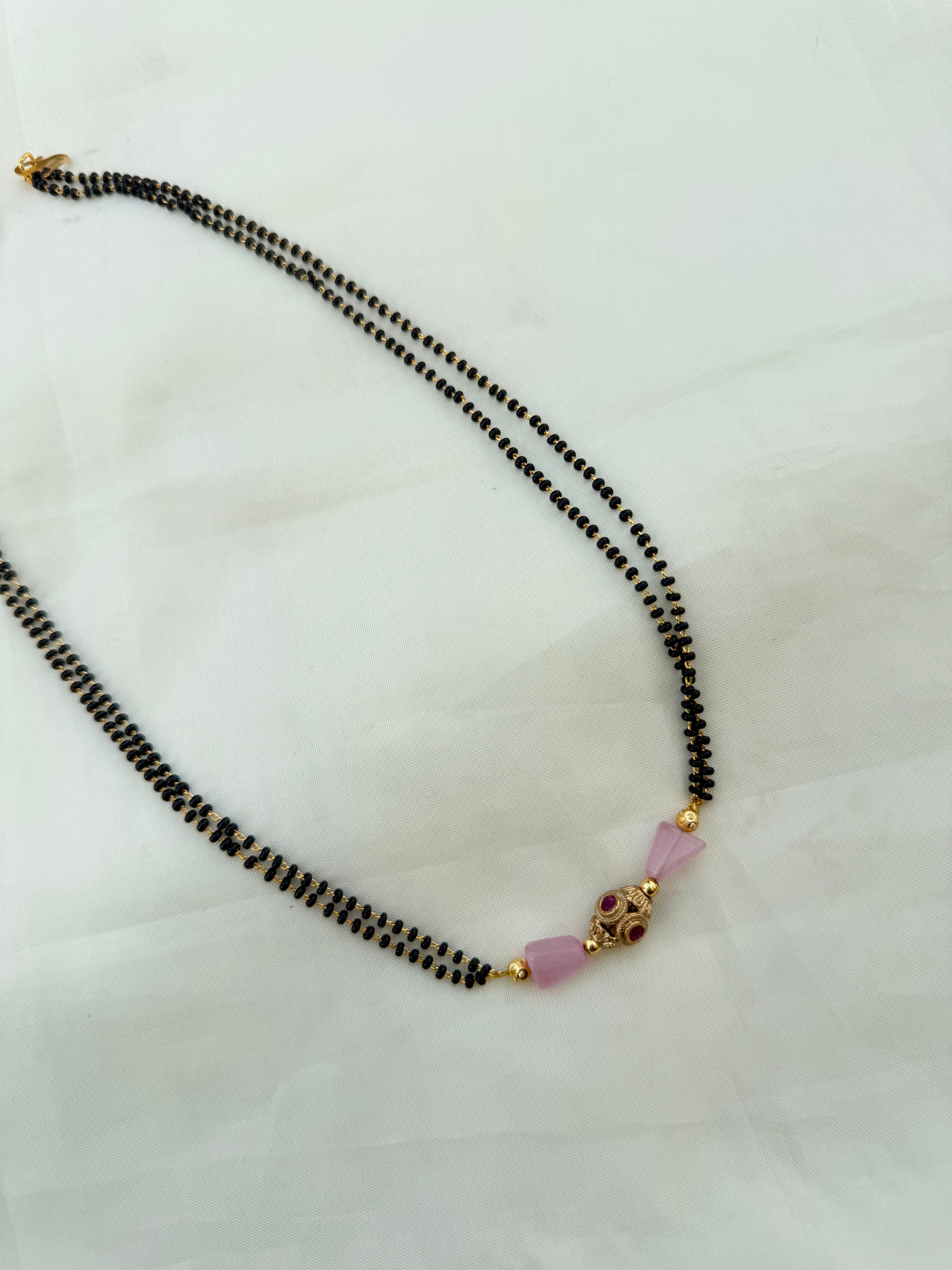 Bb5080 2 lines 18inches Blackbeads
