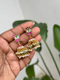 Er128 jadau Kundan butta Earrings