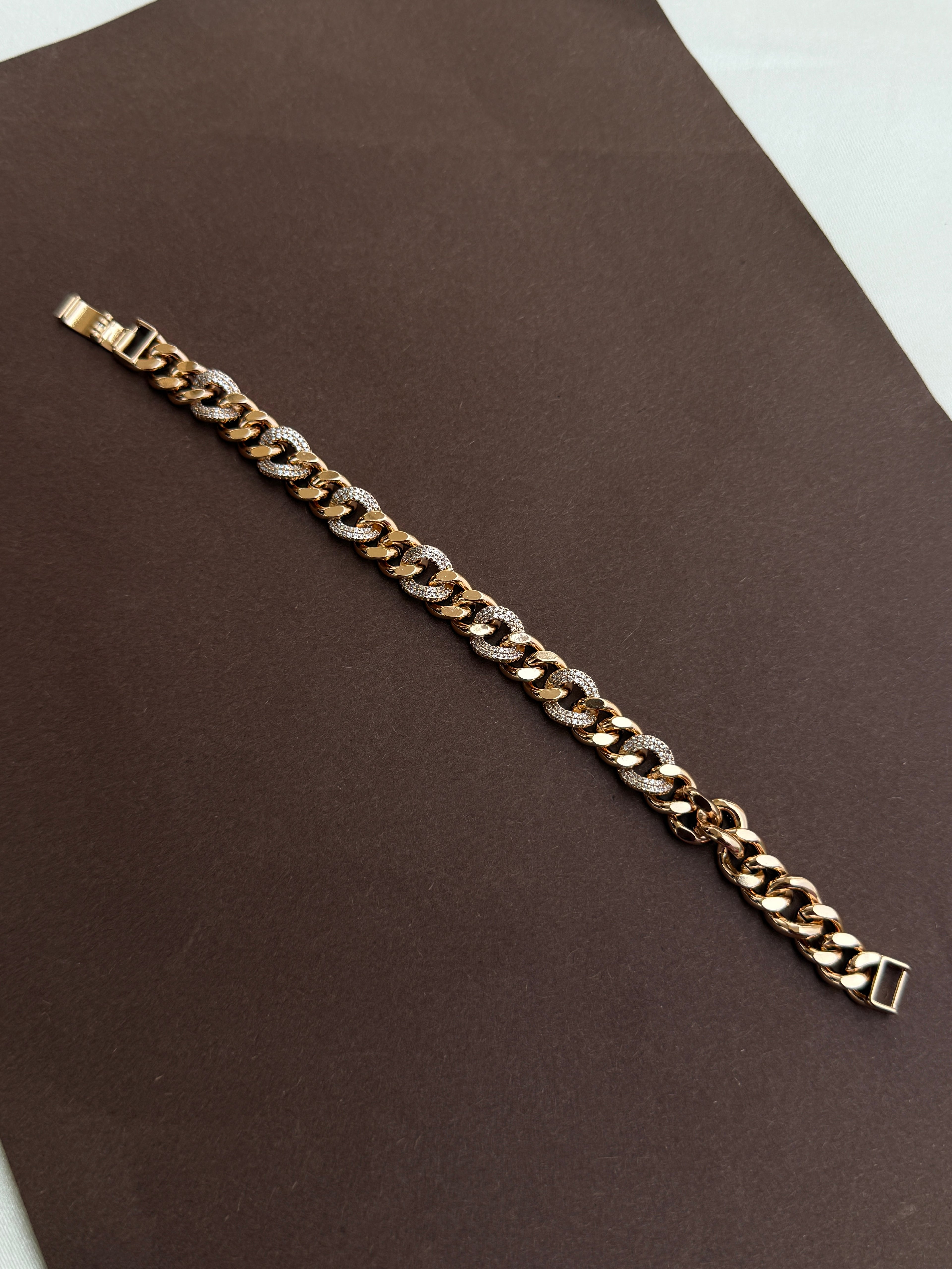 Mn012 anti tarnish rose gold bracelet