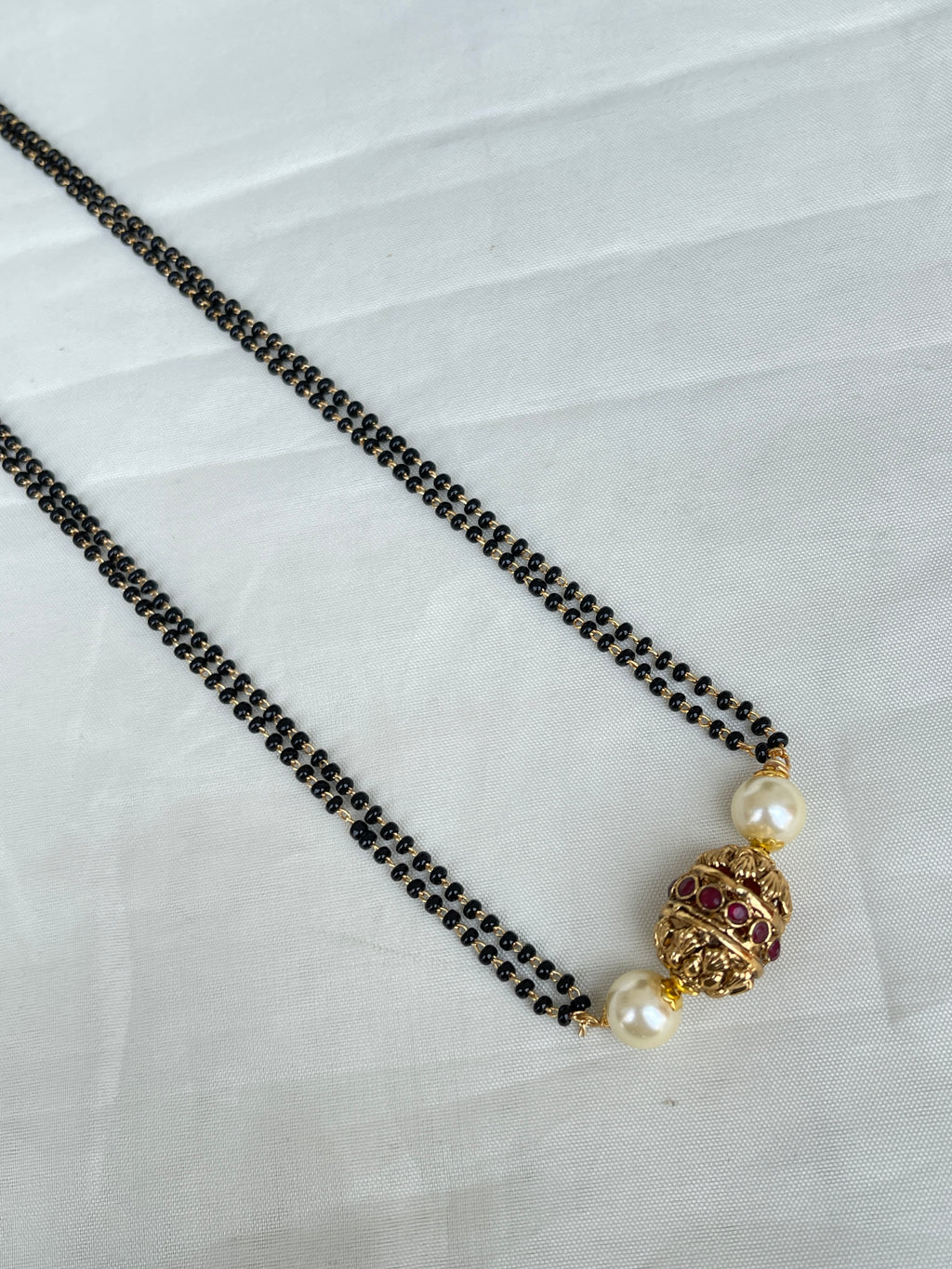 2 lines short nakshi ball blackbeads