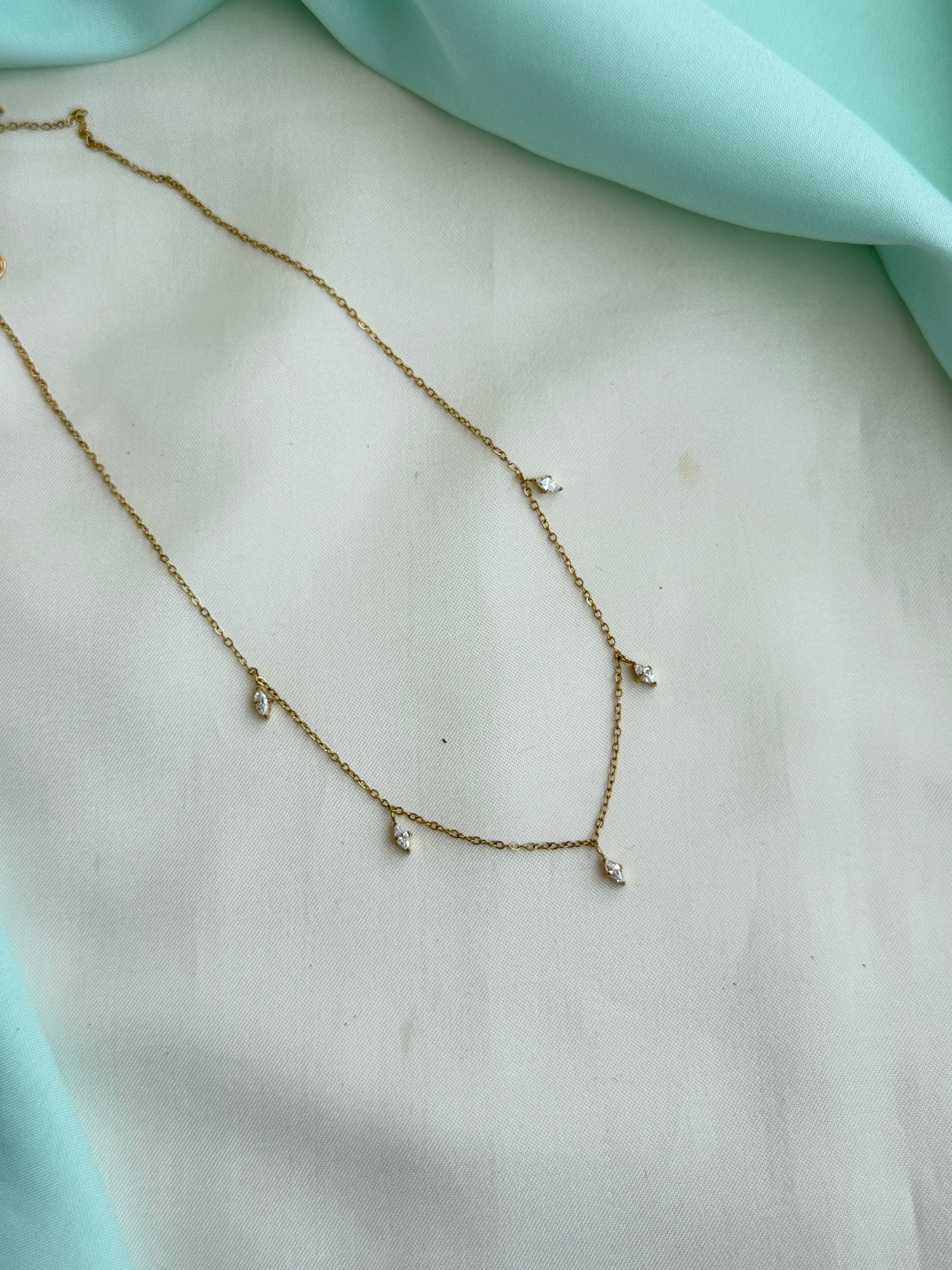 Dc013 anti tarnish drops 18inches adjustable daily wear chains