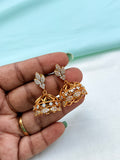 Flower design butta earrings Er954