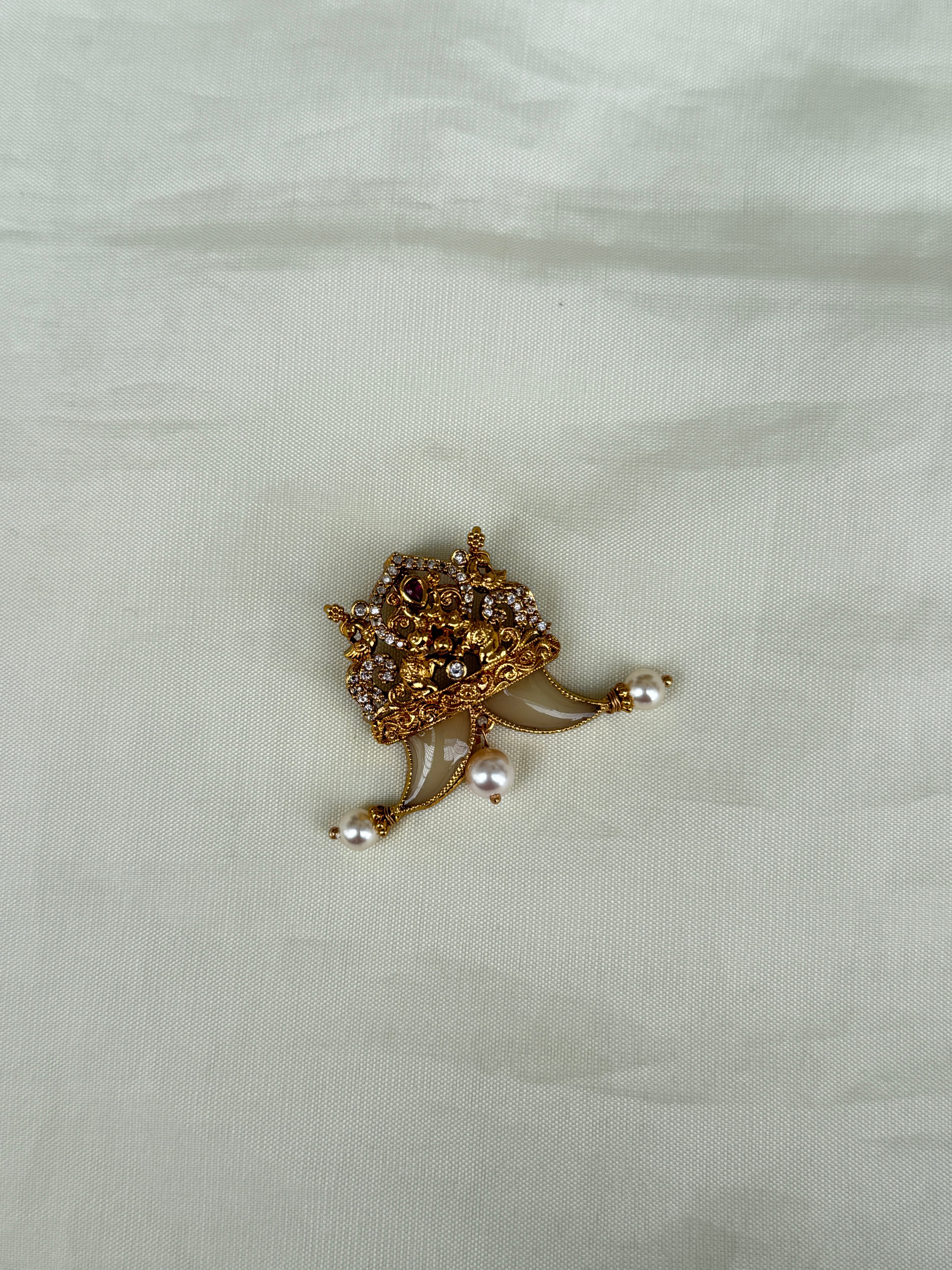 Pg006 dual elephant puligoru pendant