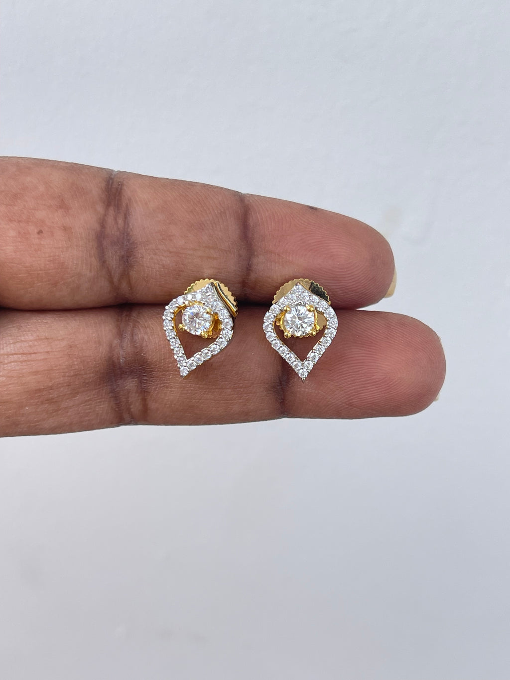 Diamond pendant with earrings single line blackbeads (mangalsutra) bb1638
