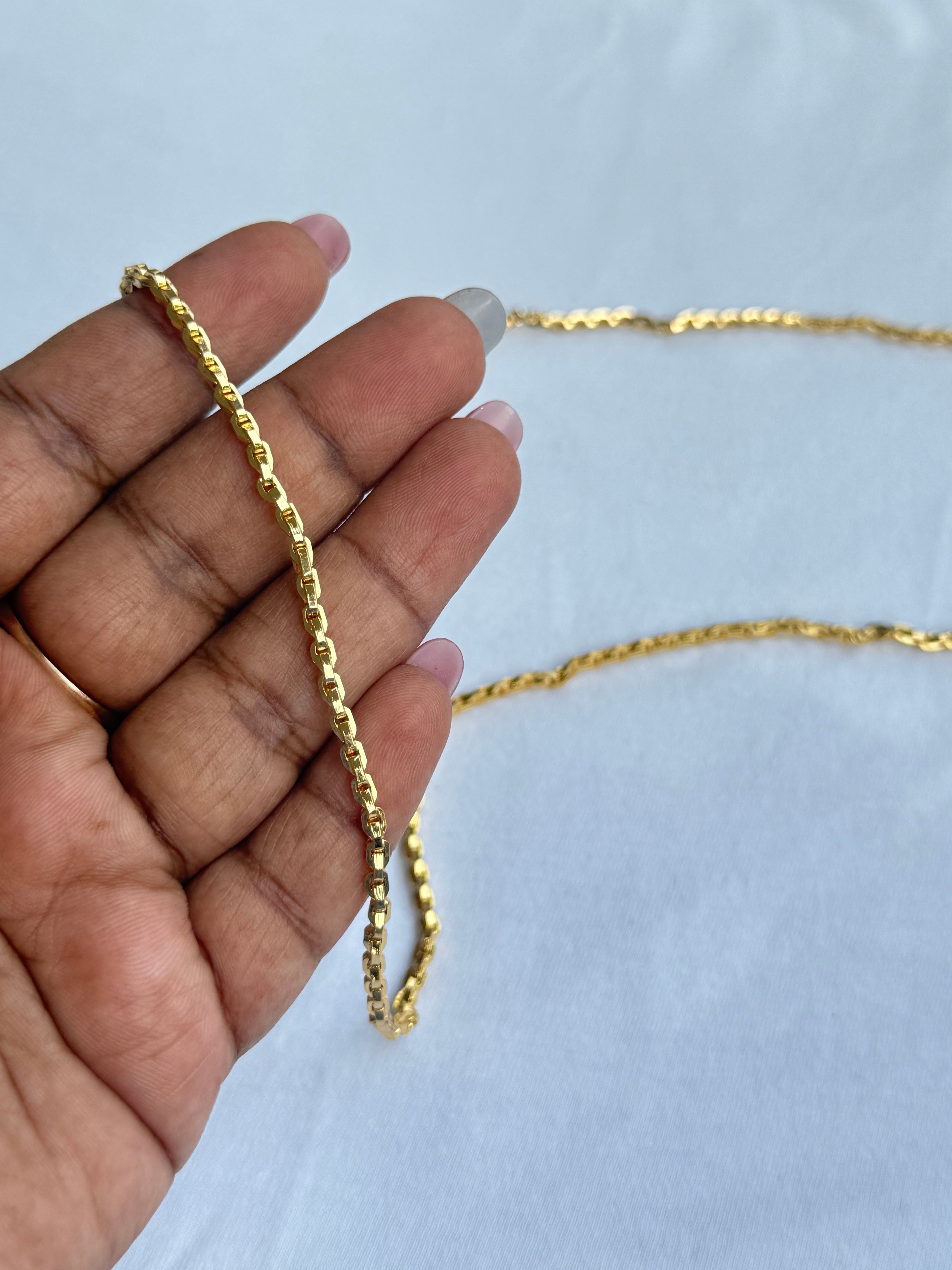 Tc025 28 inches unpolished panchaloham mangalsutra chain thali