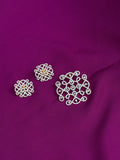 L034 diamond design pendant with studs