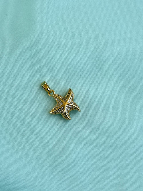 Al010 anti tarnish star charms ( pendant)