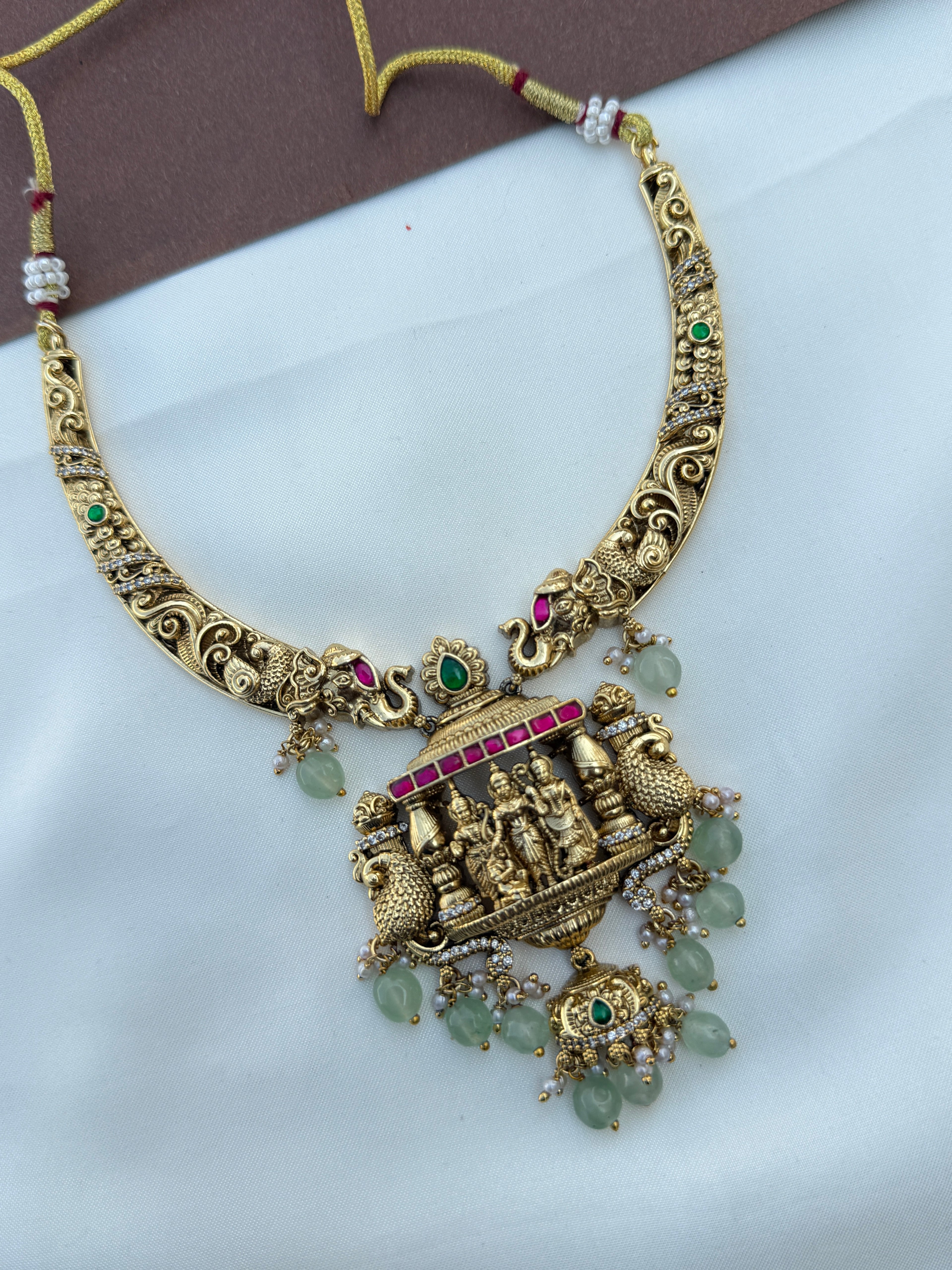 Ns622 nakshi ram parivar kante neckset