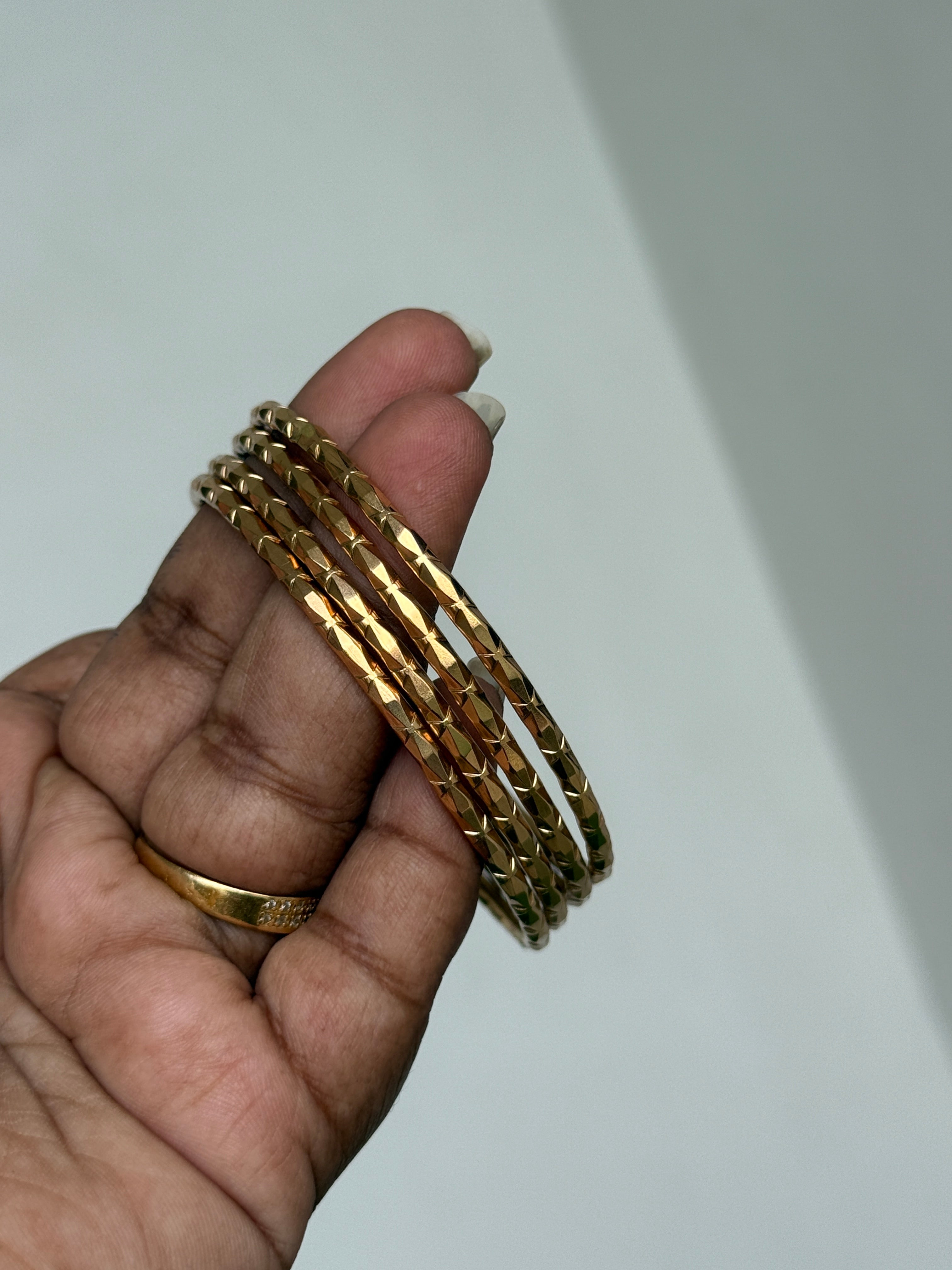 Ph066 gold replica panchaloham bangles