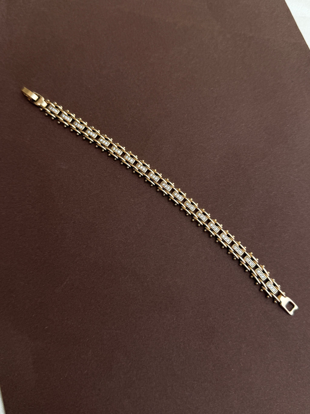 MN020 anti tarnish rose gold chain bracelet