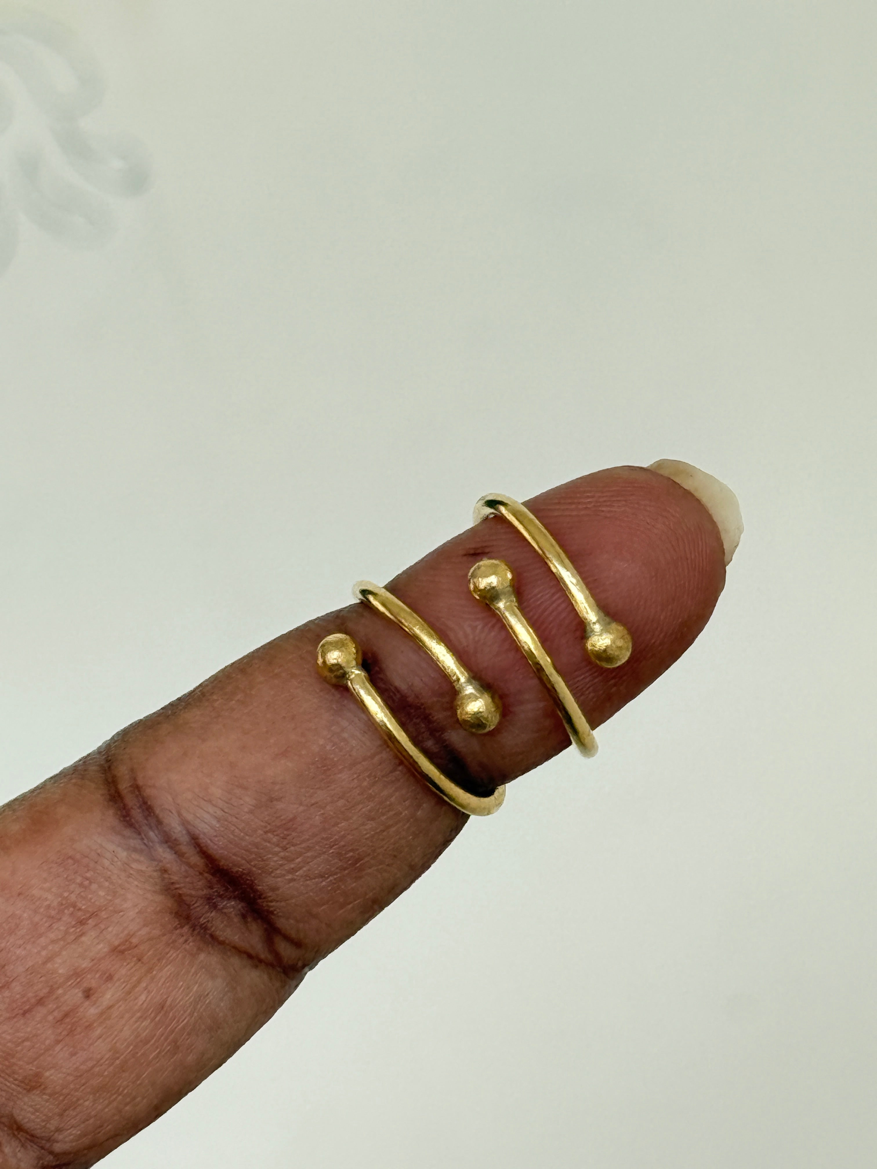 Tr001 adjustable panchaloham toe rings