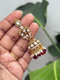 ER94 Victorian moissanite Mehandhi butta Earrings