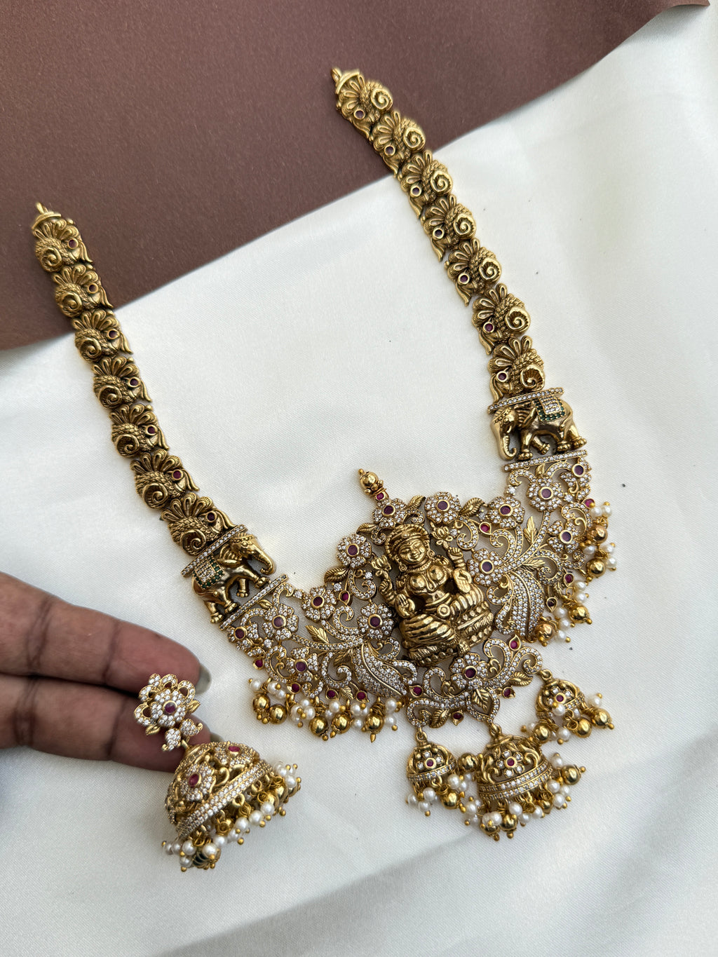 Ns360 Nakshi 3/4th lakshmi devi big size pendant