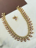 LH2035 premium Mango Long haram with studs earrings