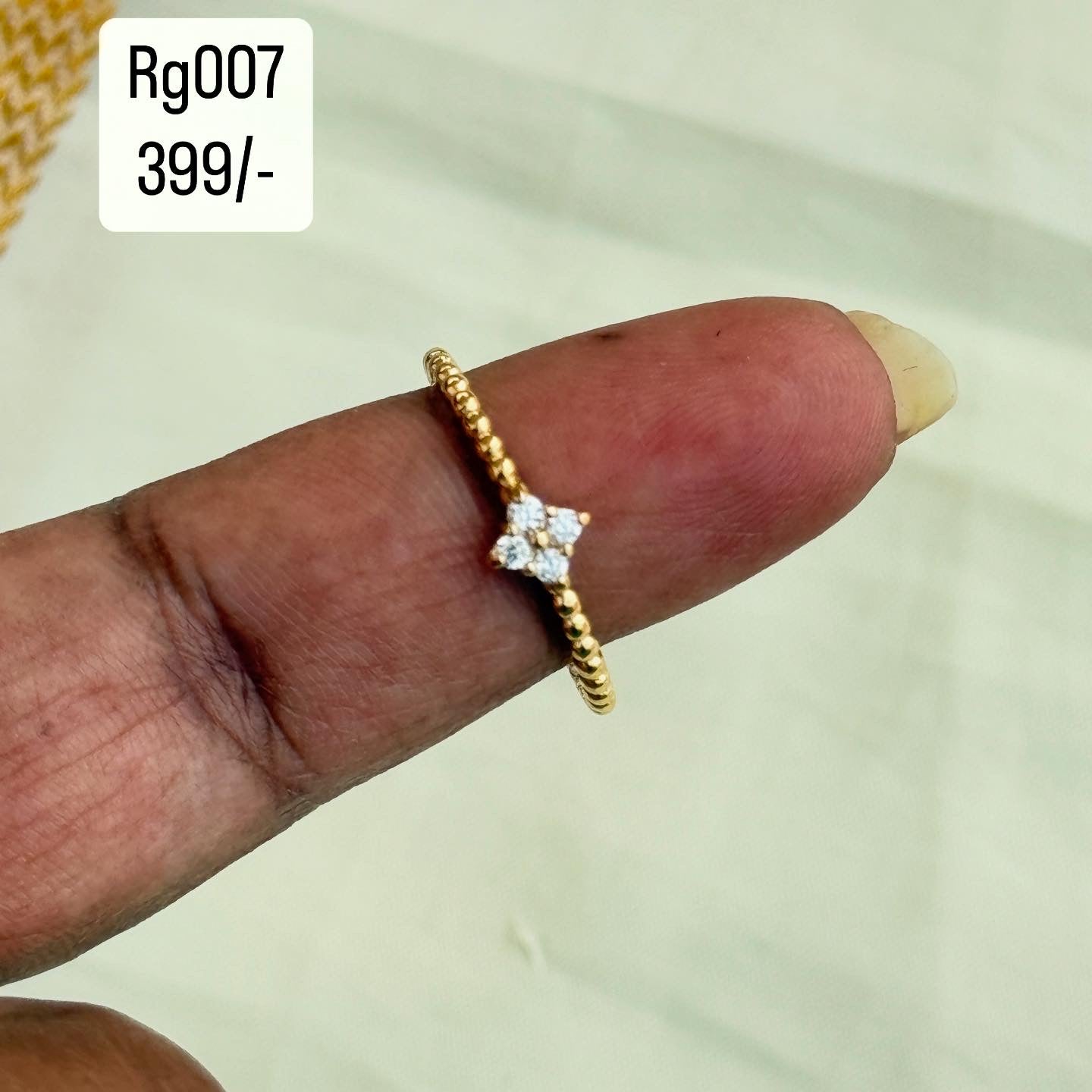 Gold finger rings rg005