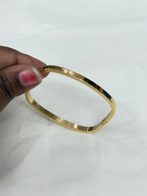 Ab049 sqare shape openable anti tarnish bracelet suits for 2.0 and 2.2 size