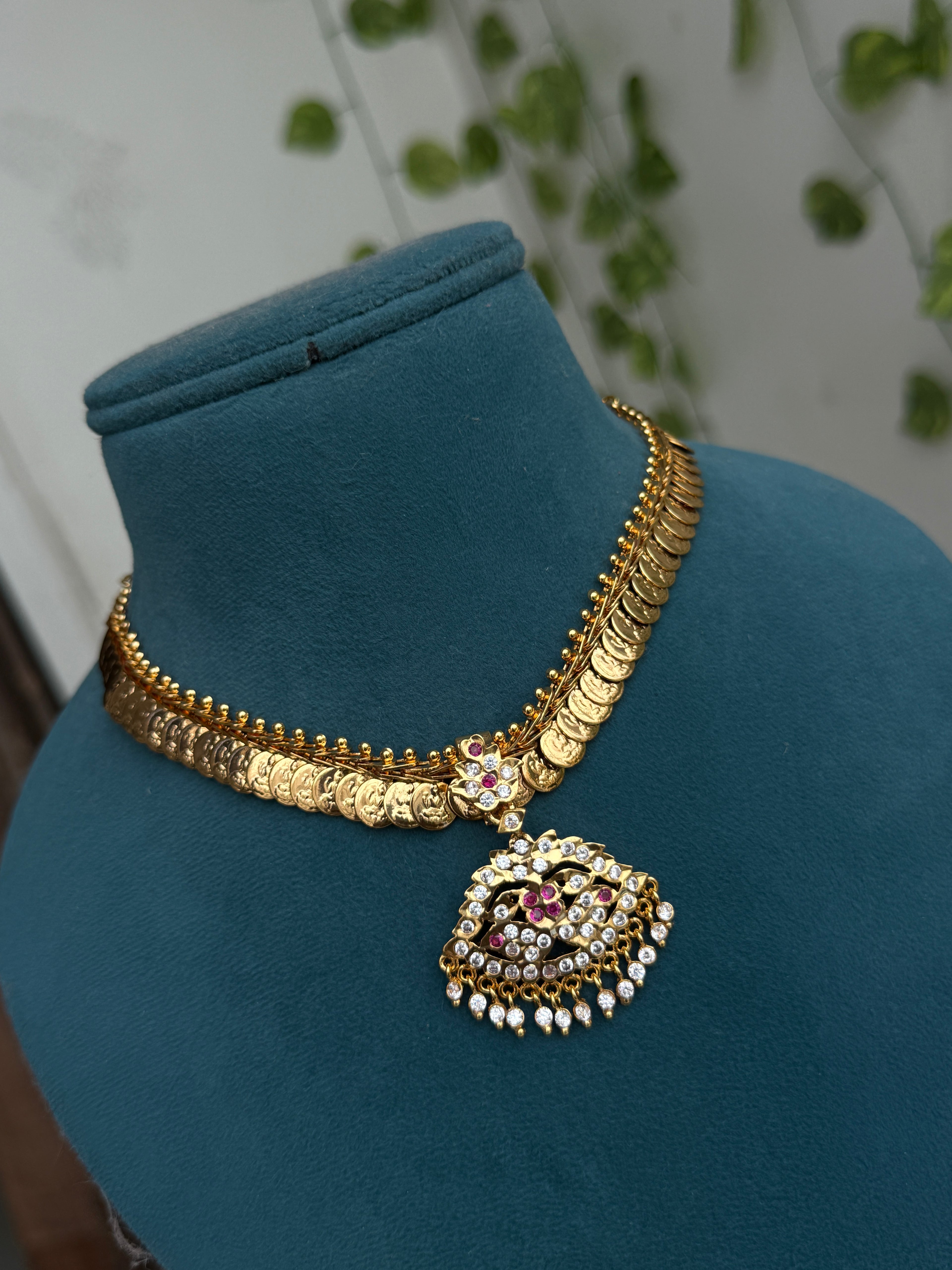 Ph144 panchaloham palisade Lakshmidevi kasulaperu neckset
