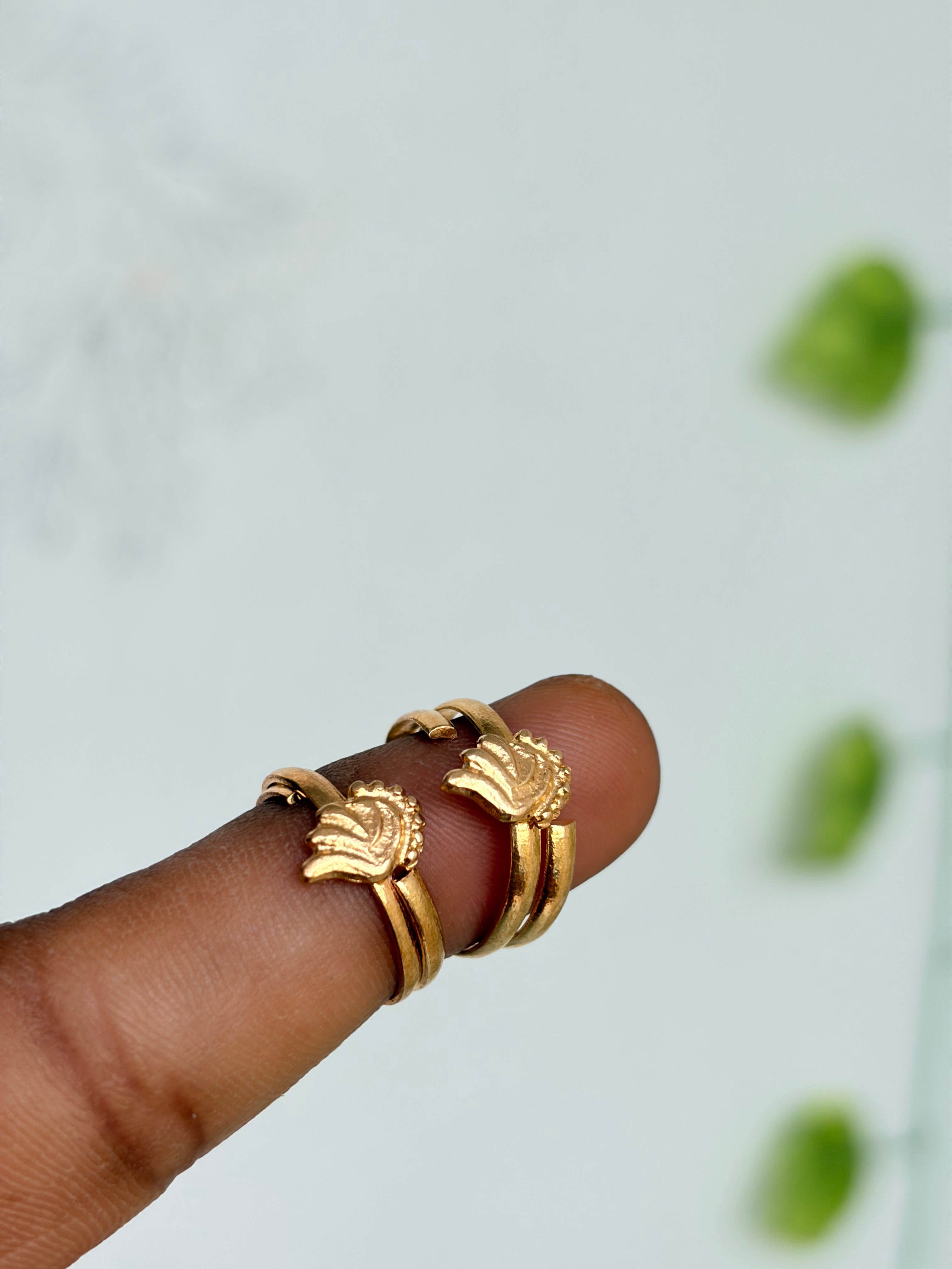 Panchaloham polished  toe rings tr014