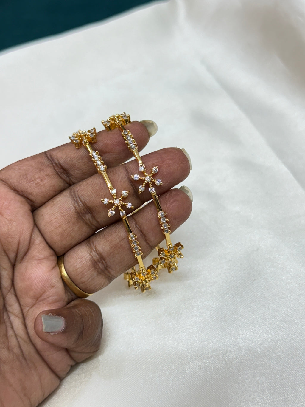 Sb147 diamond replica bangles