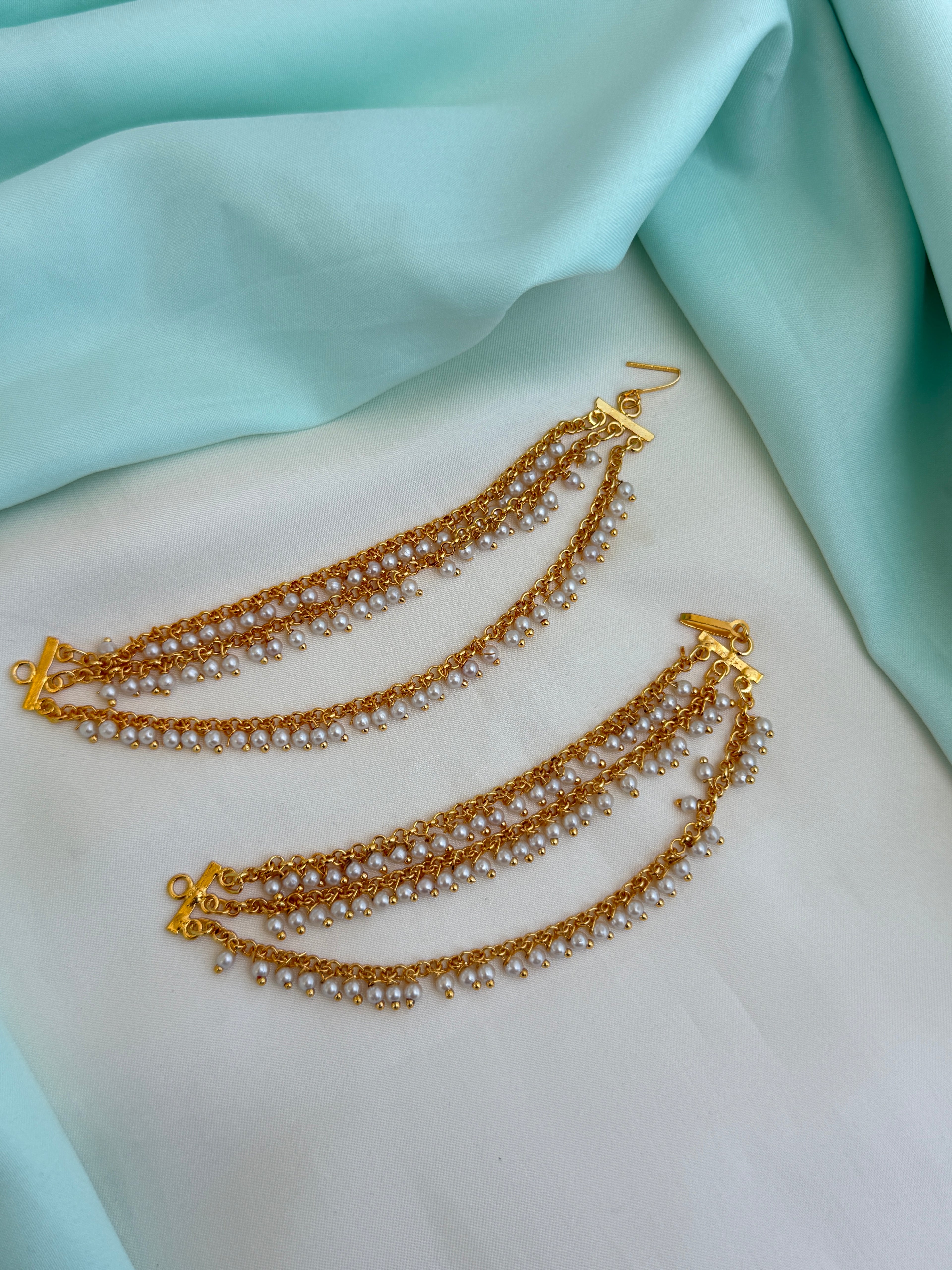 Ch228 3 layer's pearls matt finish chempaswaralu