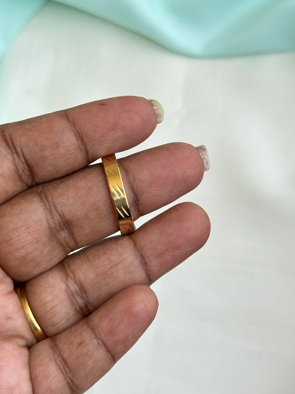 RG080 anti tarnish finger rings