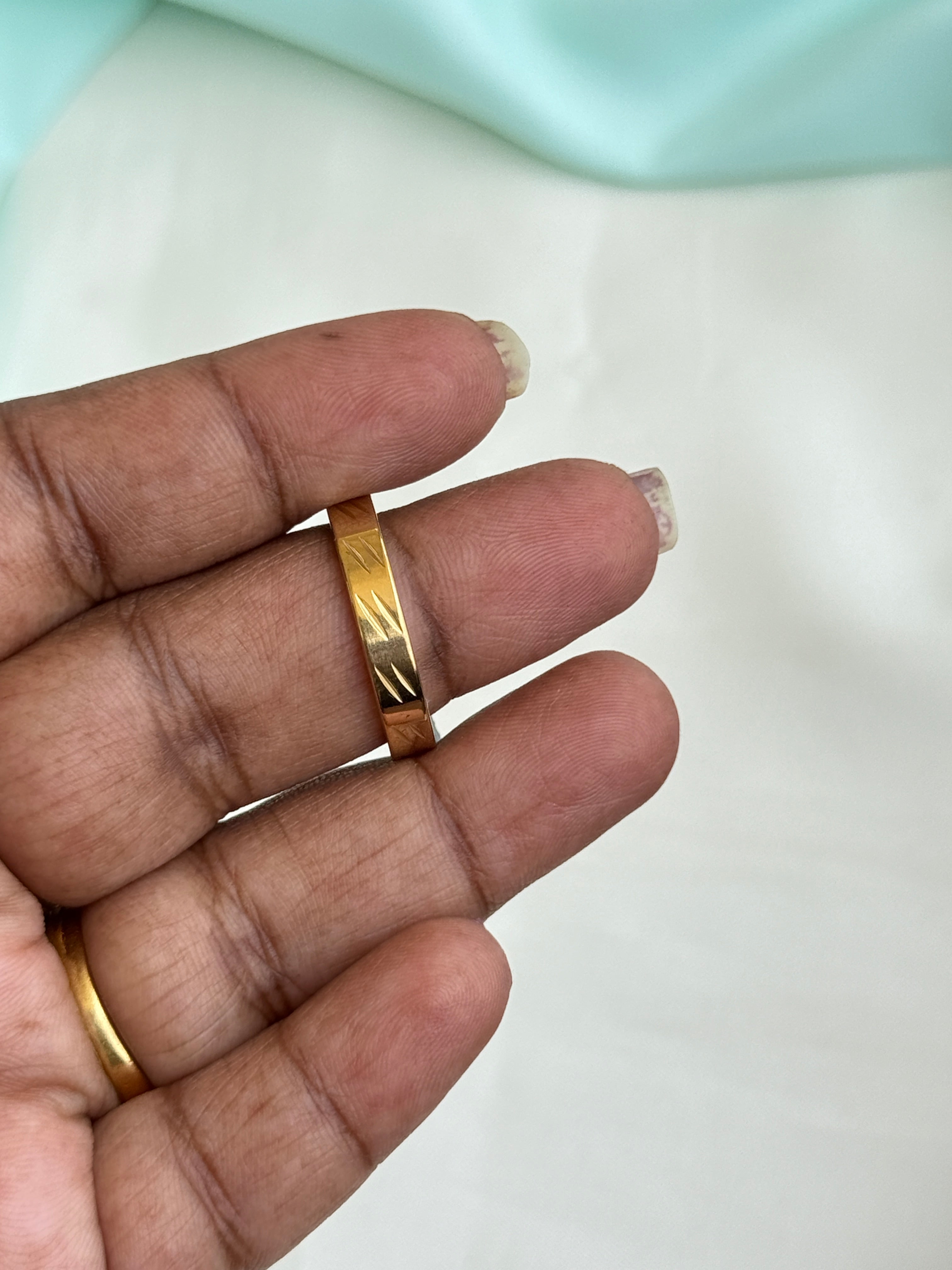 Rg080 anti tarnish finger rings
