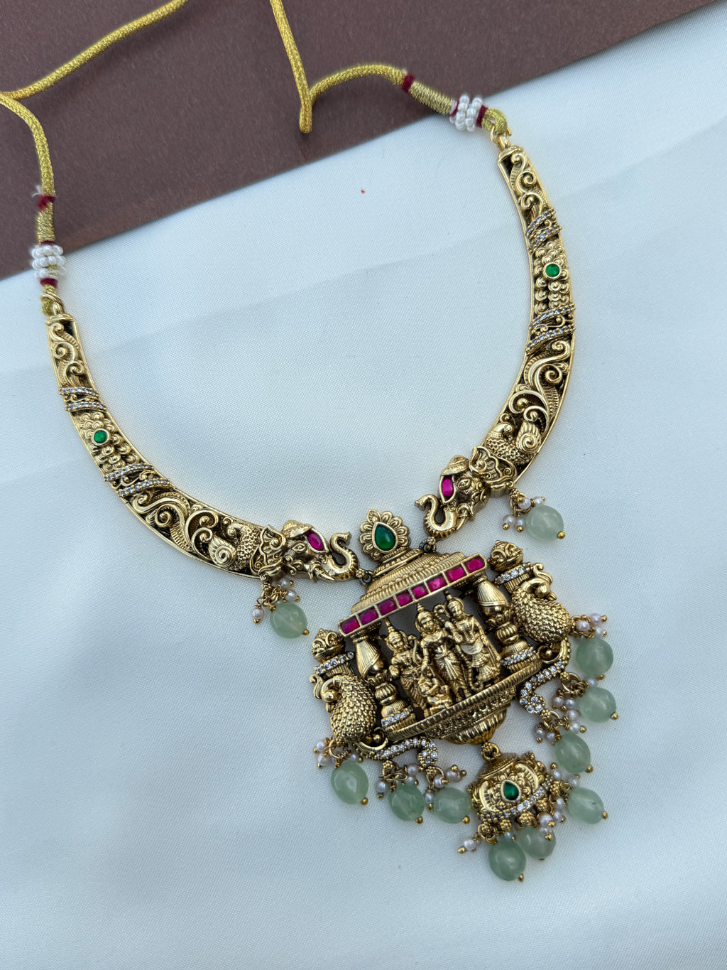 Ns622 nakshi ram parivar kante neckset