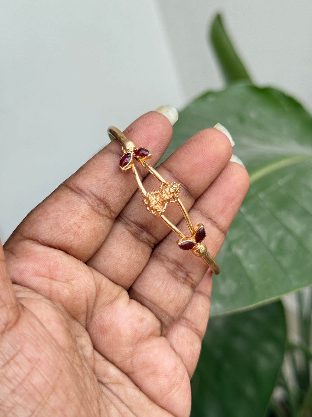 Ph083 lakshmi devi panchaloham kada bracelet