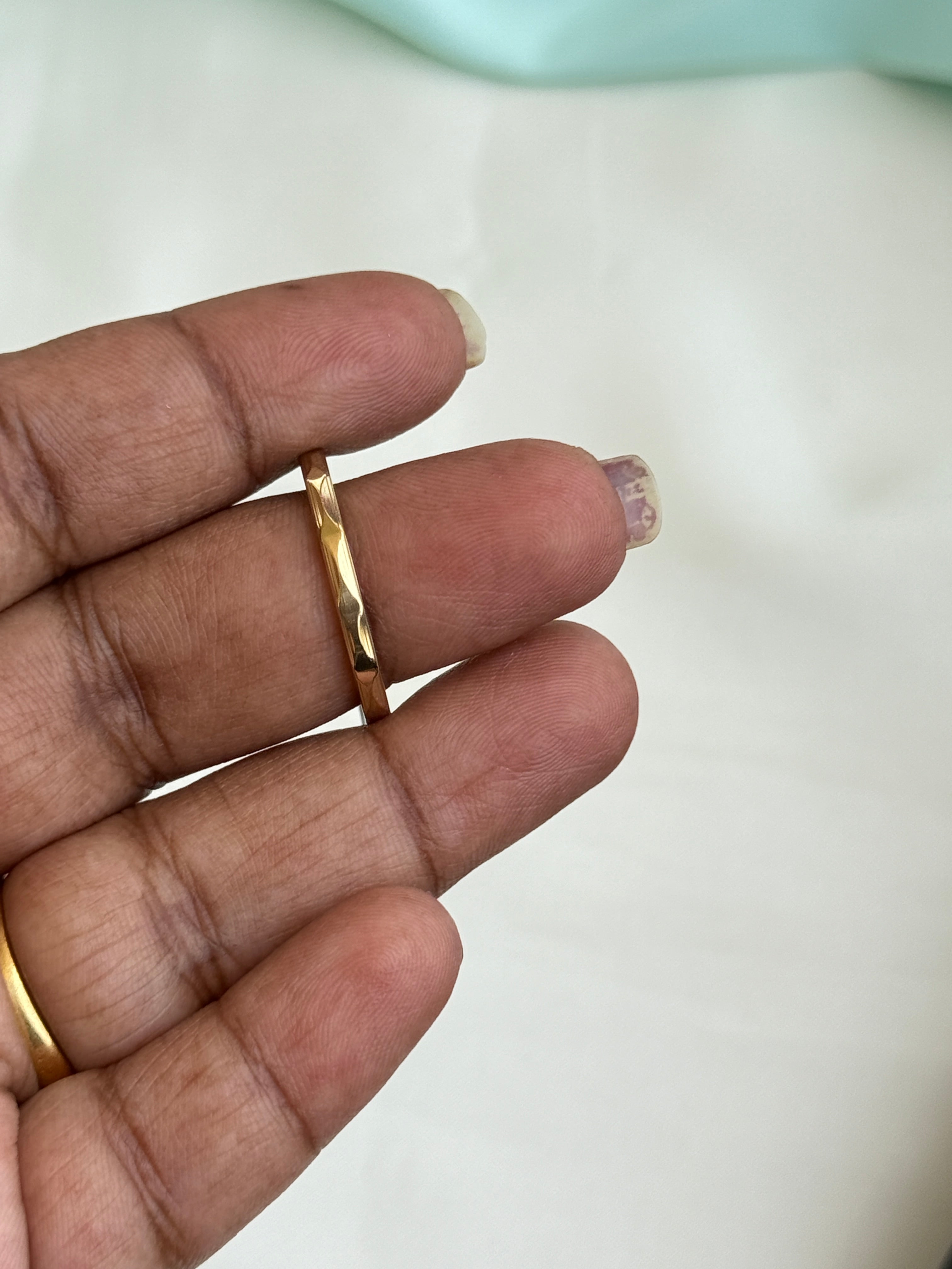 Rg087 anti tarnish finger rings