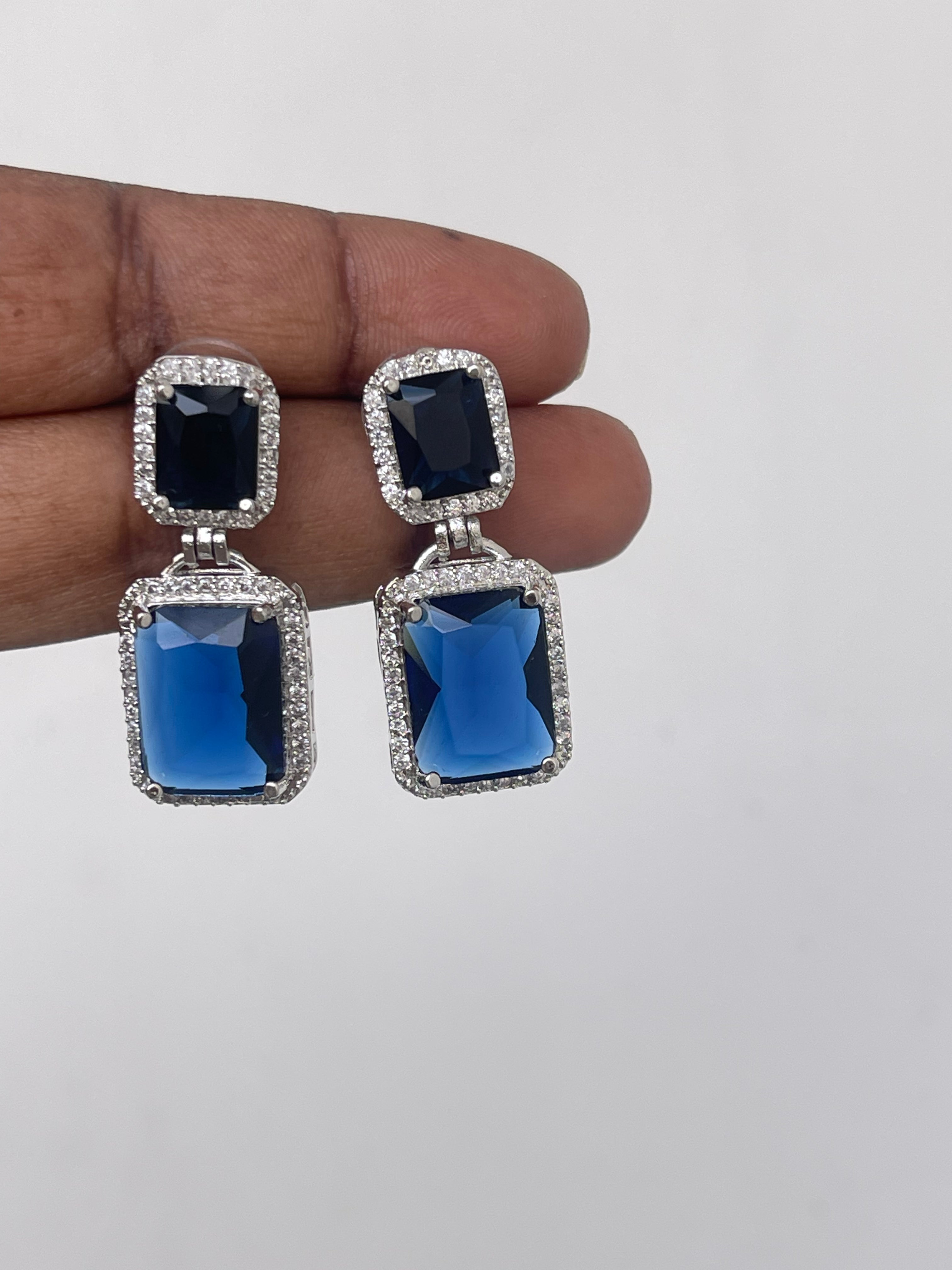 Square shape Western earrings