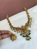 NS584 nakshi Lakshmi Devi jadau Kundan Neckset