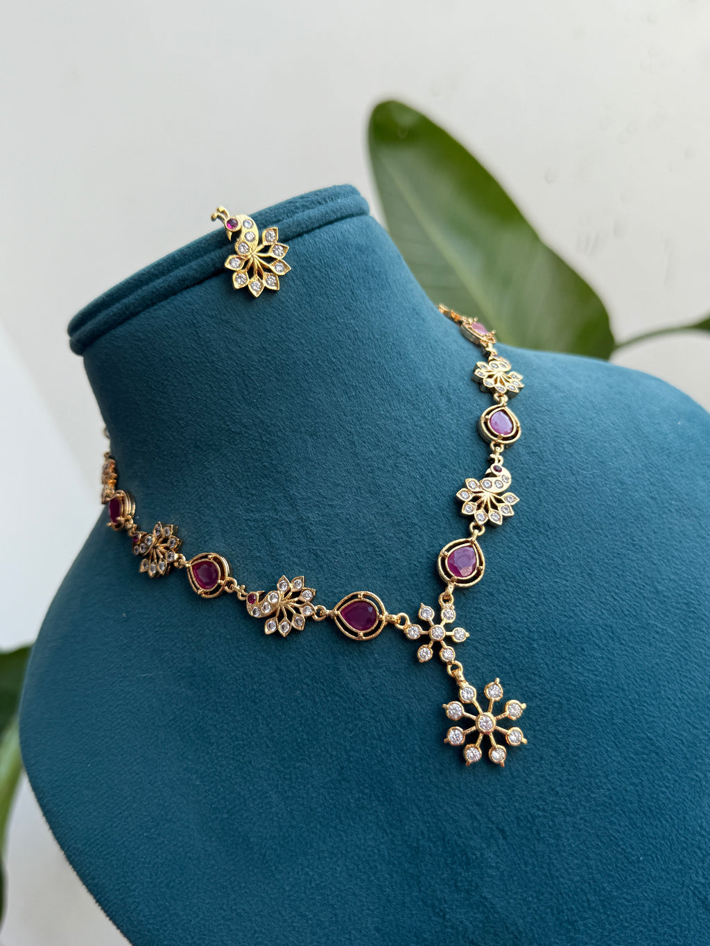 Ph151 panchaloham peacock neckset