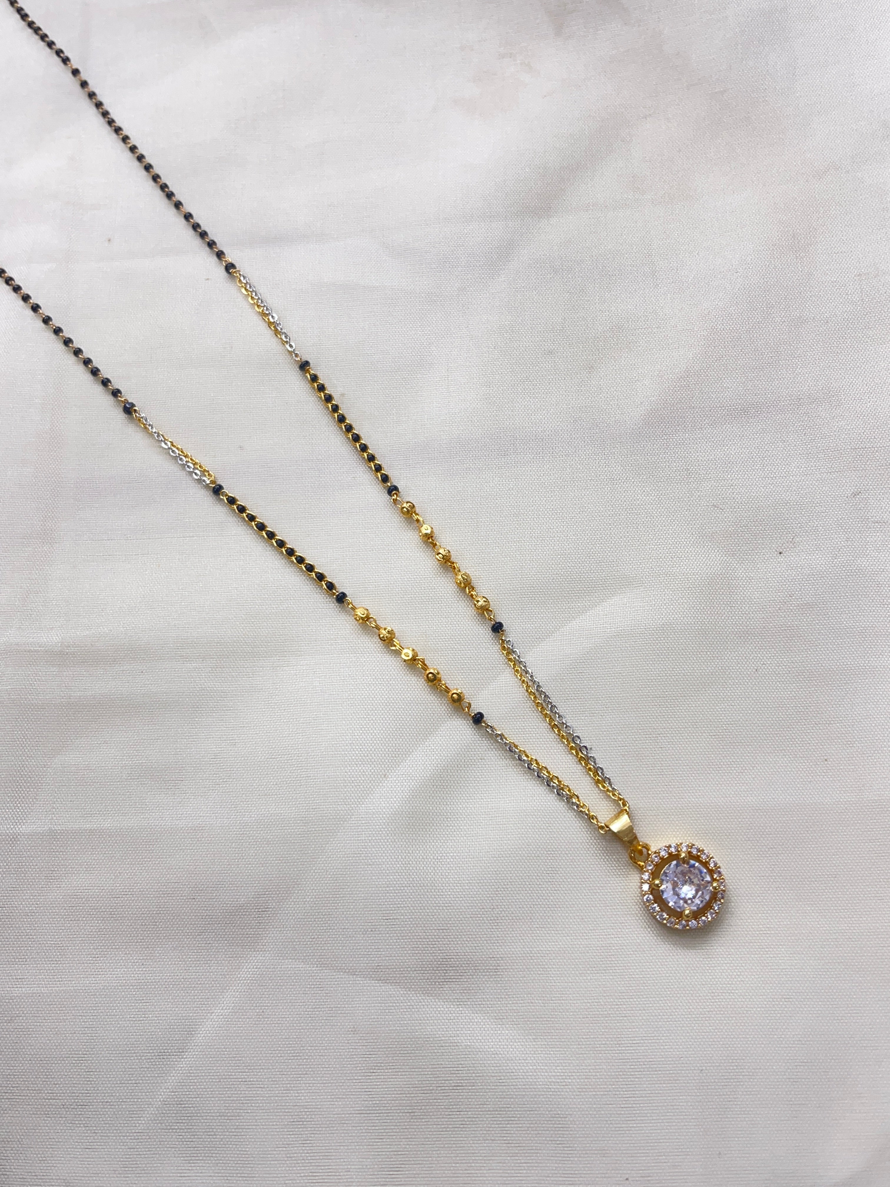Single line 18inches blackbeads bb1610