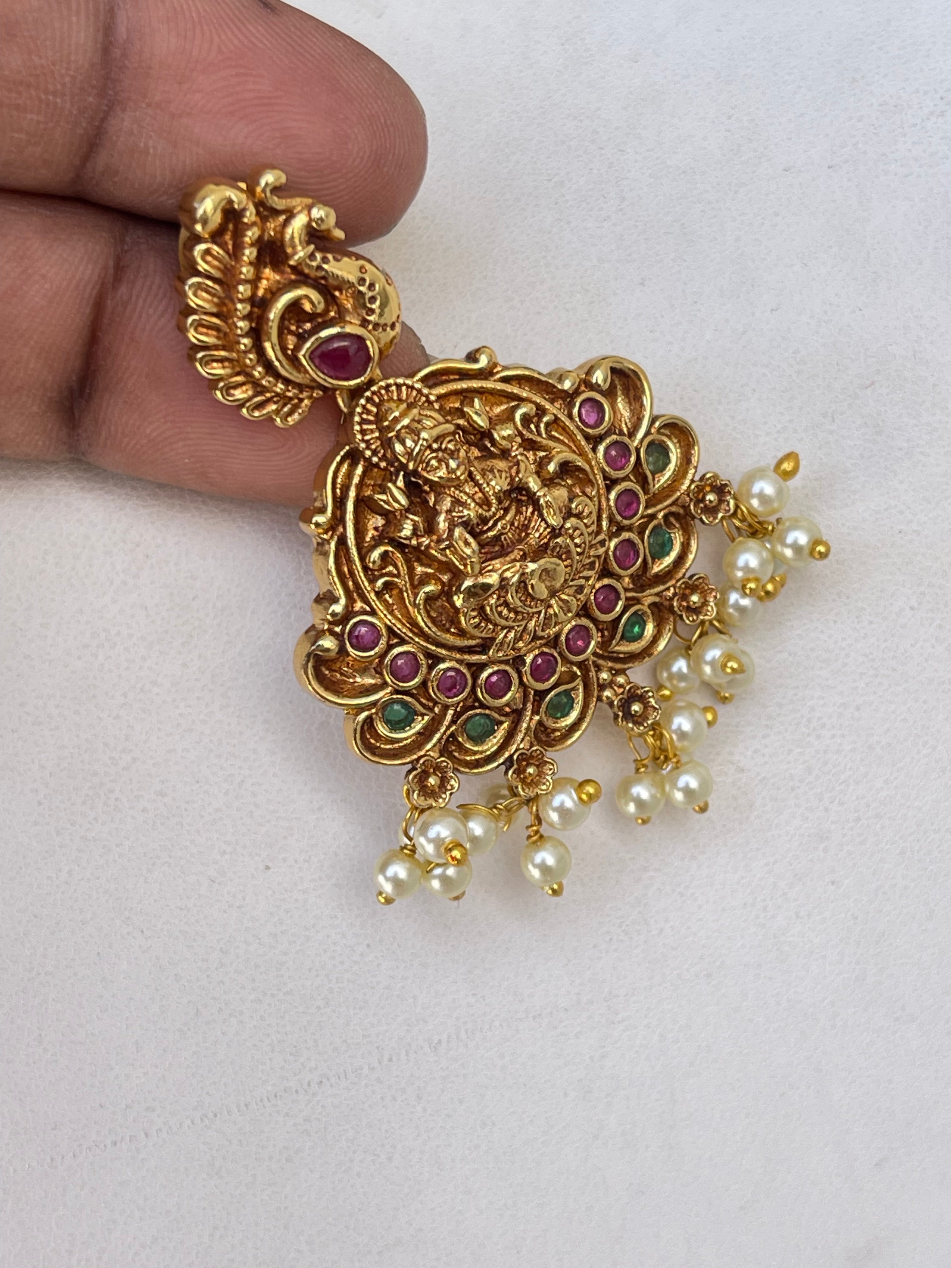Lakshmi Devi nakshi earrings