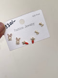 Bunny carrot pack of 3 studs