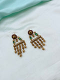 Flower design Chandbali earrings Er935