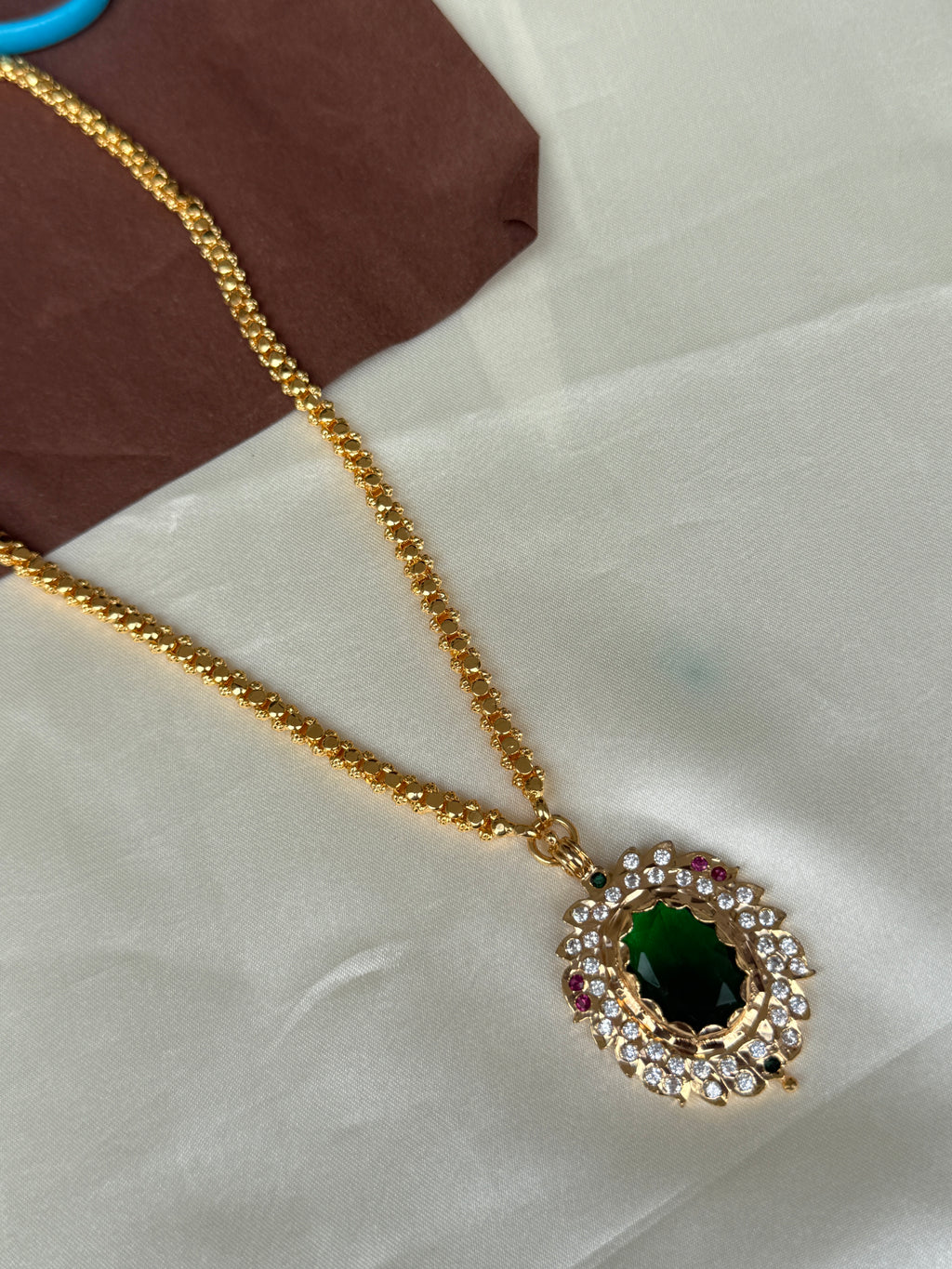 Ph006 panchaloham big pendant with chain