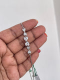 3 bows silver adjustable bracelet AB1585
