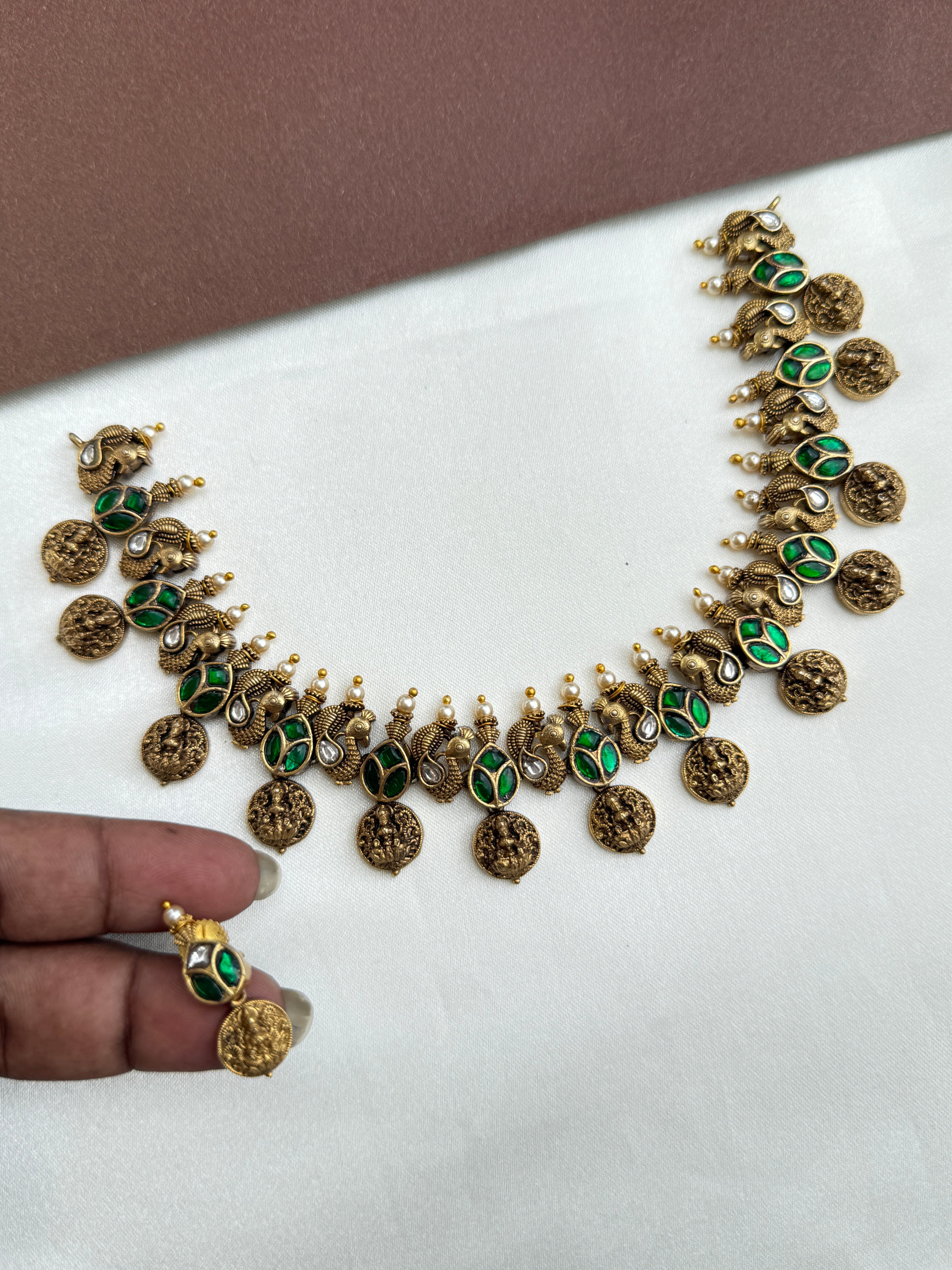 Ns351 nakshi jadau Kundan neckset