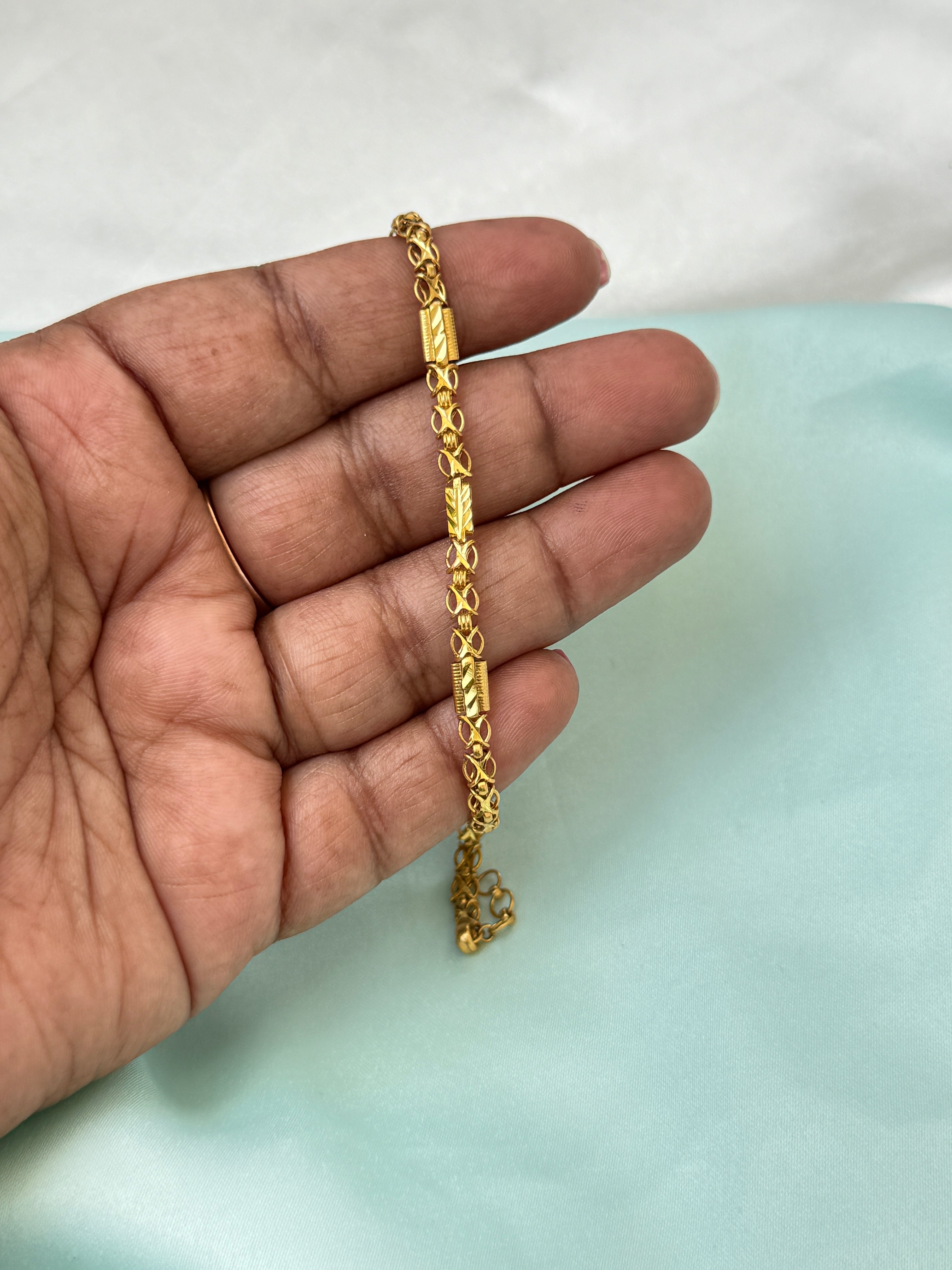 Ph048 Panchaloham 7 inches 2.4 to 2.6 adjustable chain bracelet