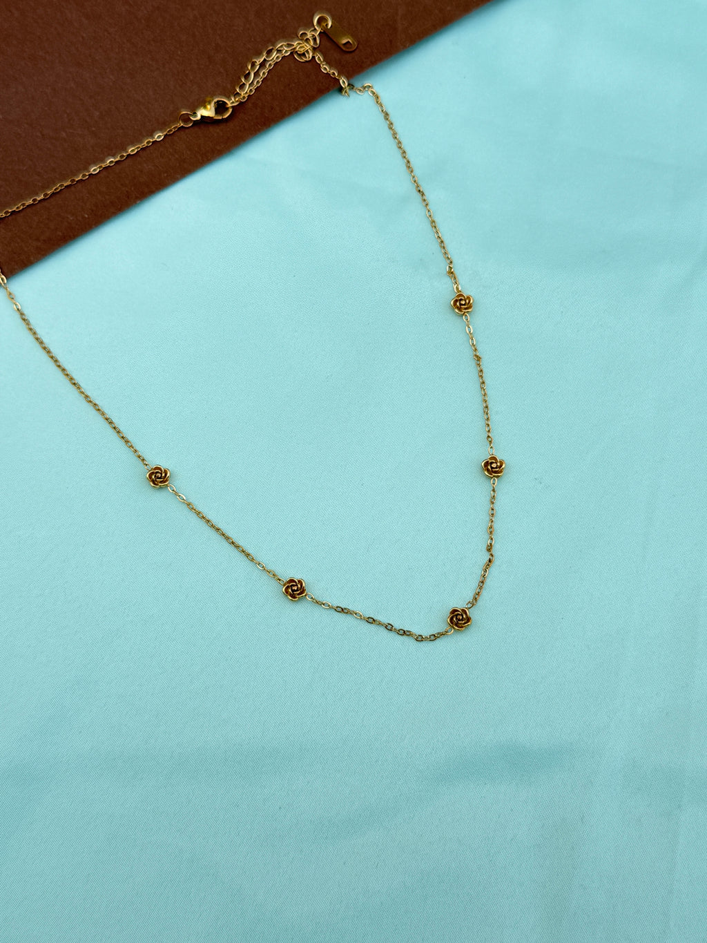 Dc089 anti tarnish rose flower 18inches daily wear chains