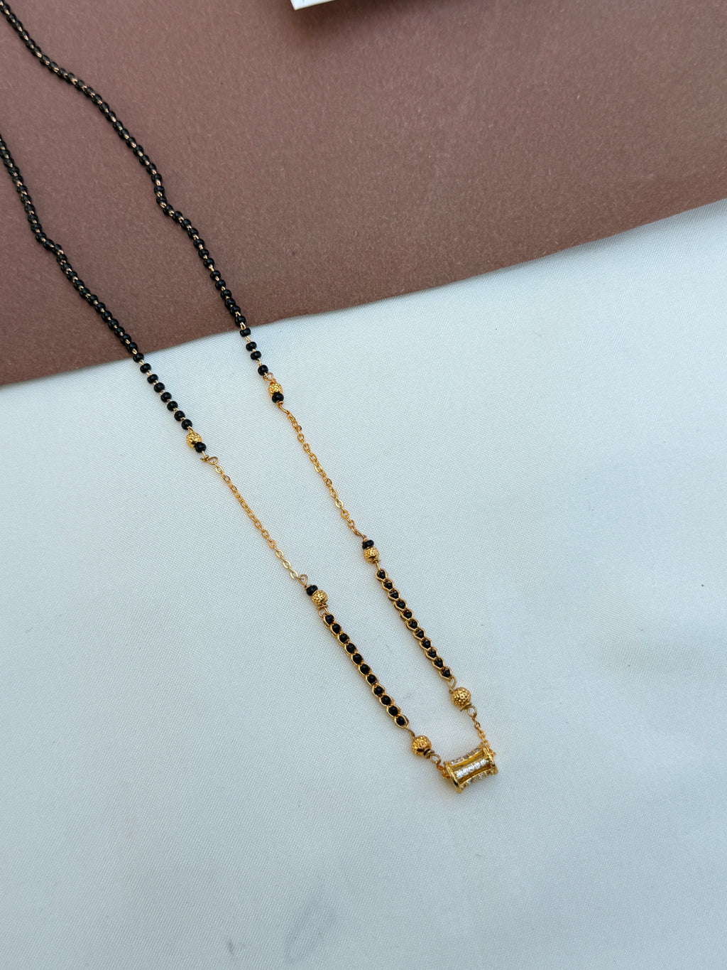 Bb075 18 inches single line black beads