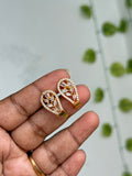St182 micro gold J type back screw studs