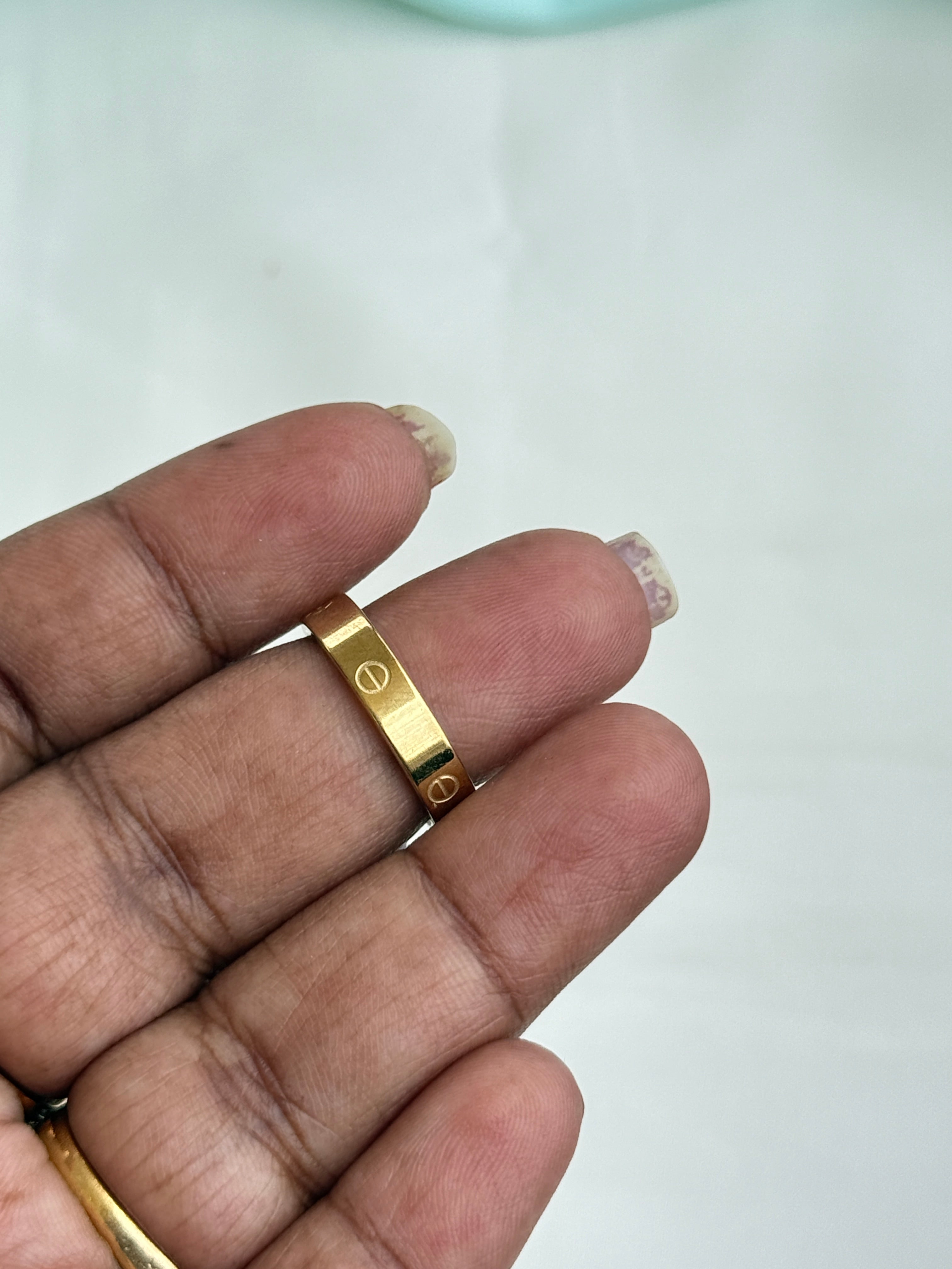 Rg403 anti tarnish finger rings